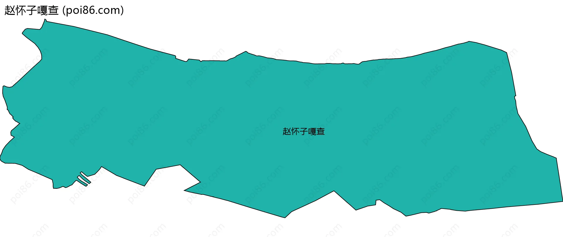 赵怀子嘎查边界地图