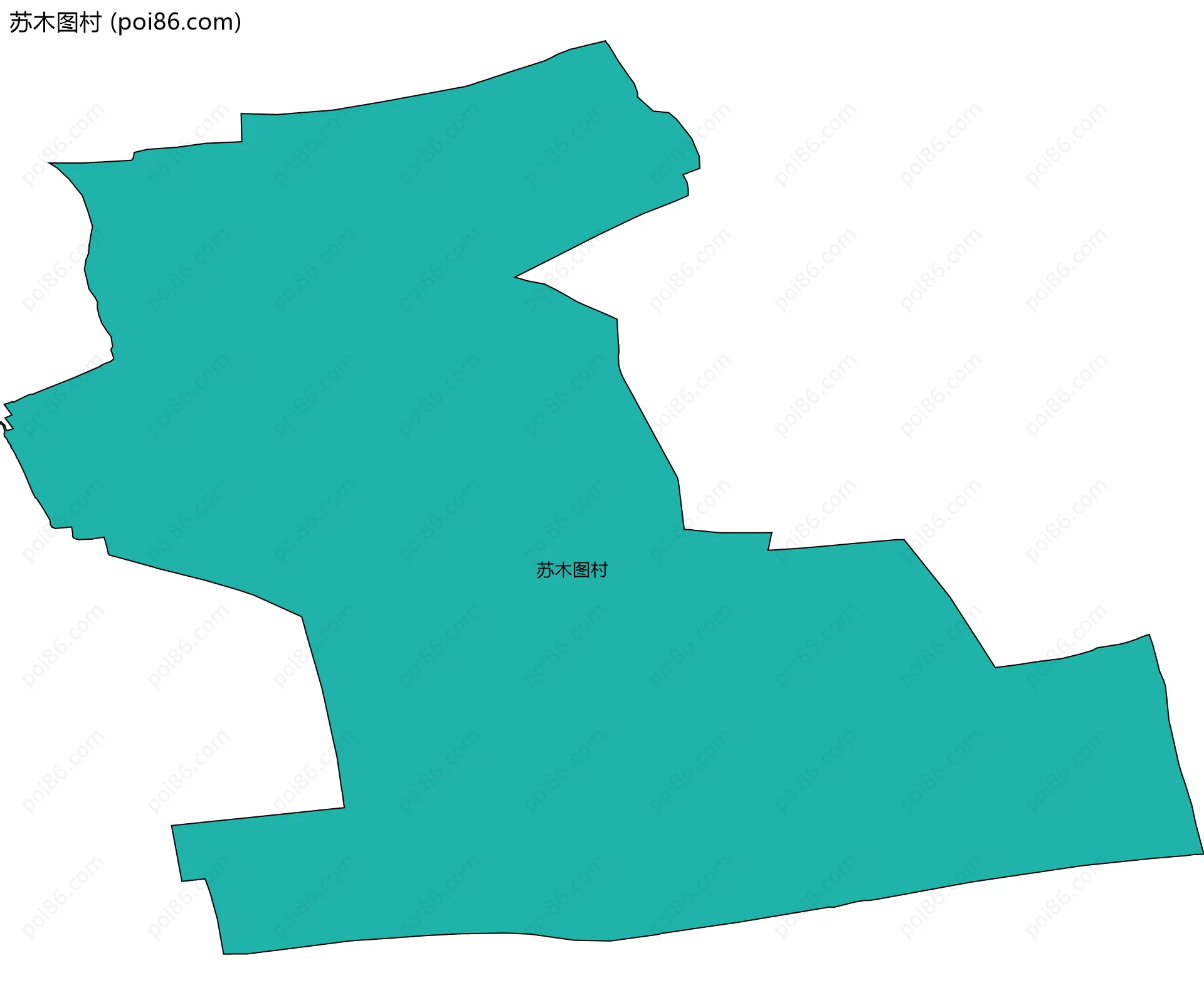 苏木图村边界地图