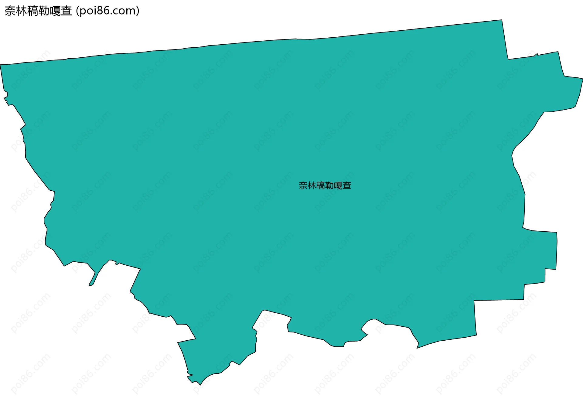 奈林稿勒嘎查边界地图