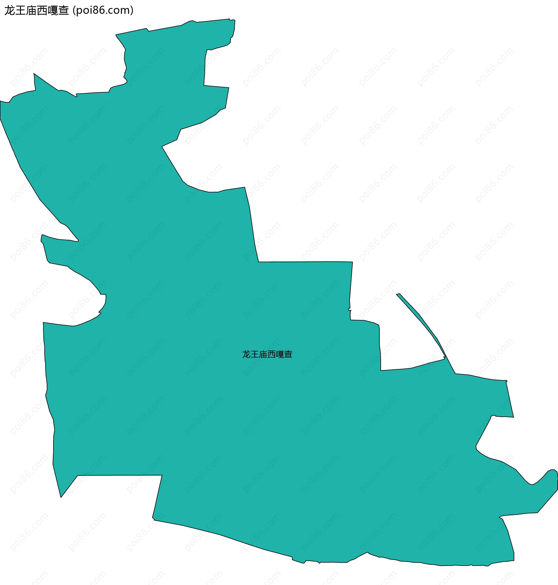 龙王庙西嘎查边界地图