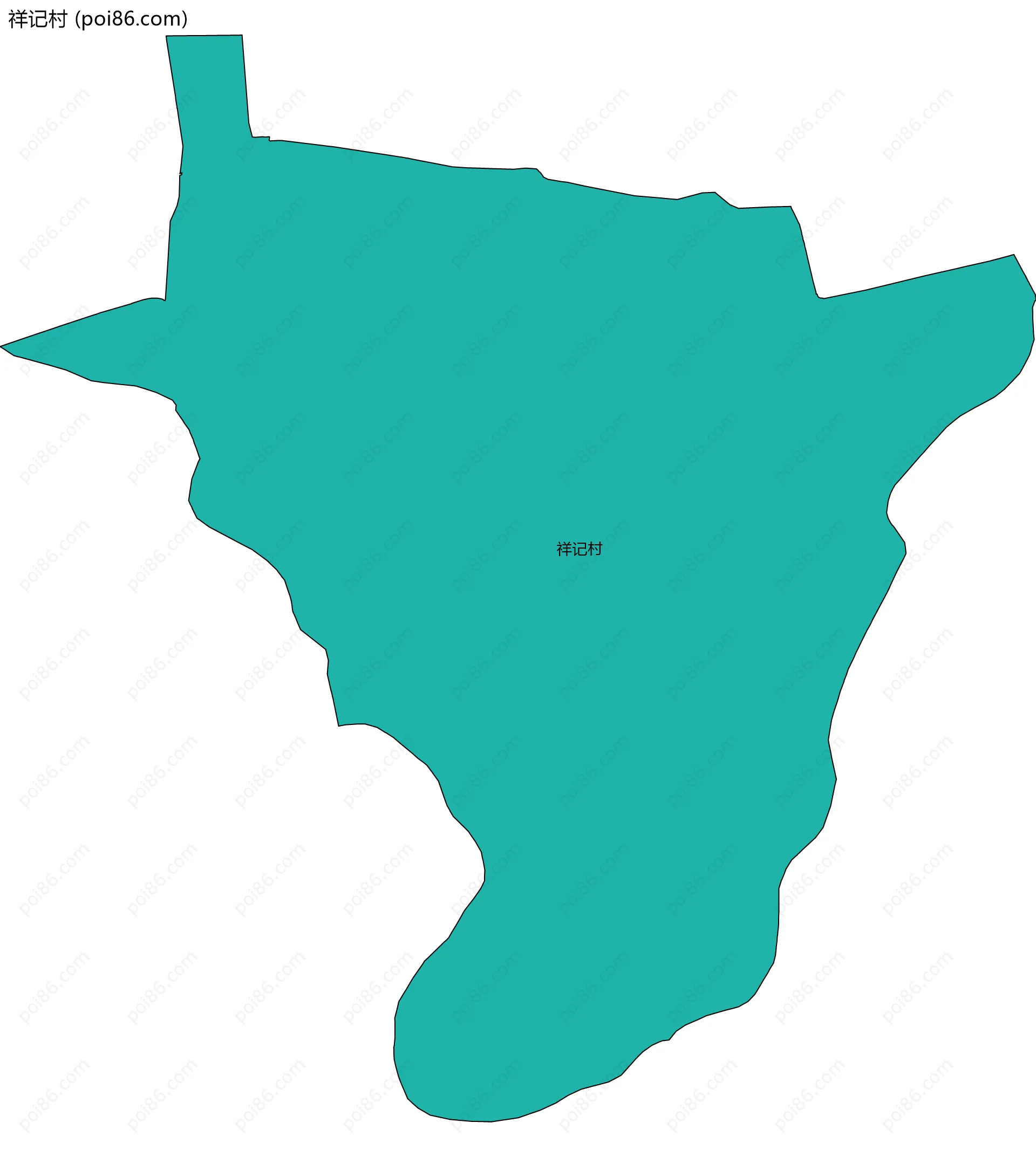 祥记村边界地图