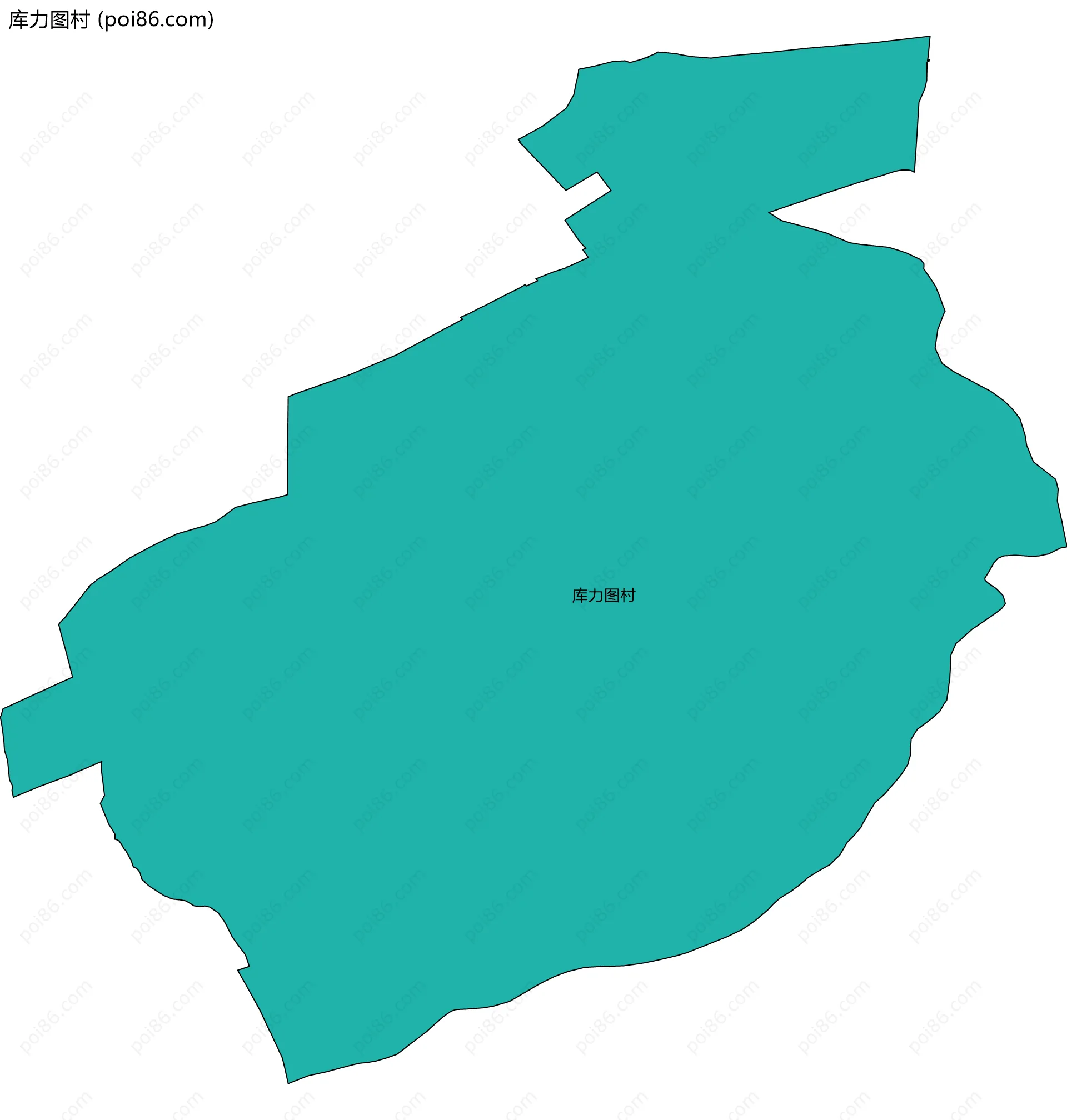 库力图村边界地图