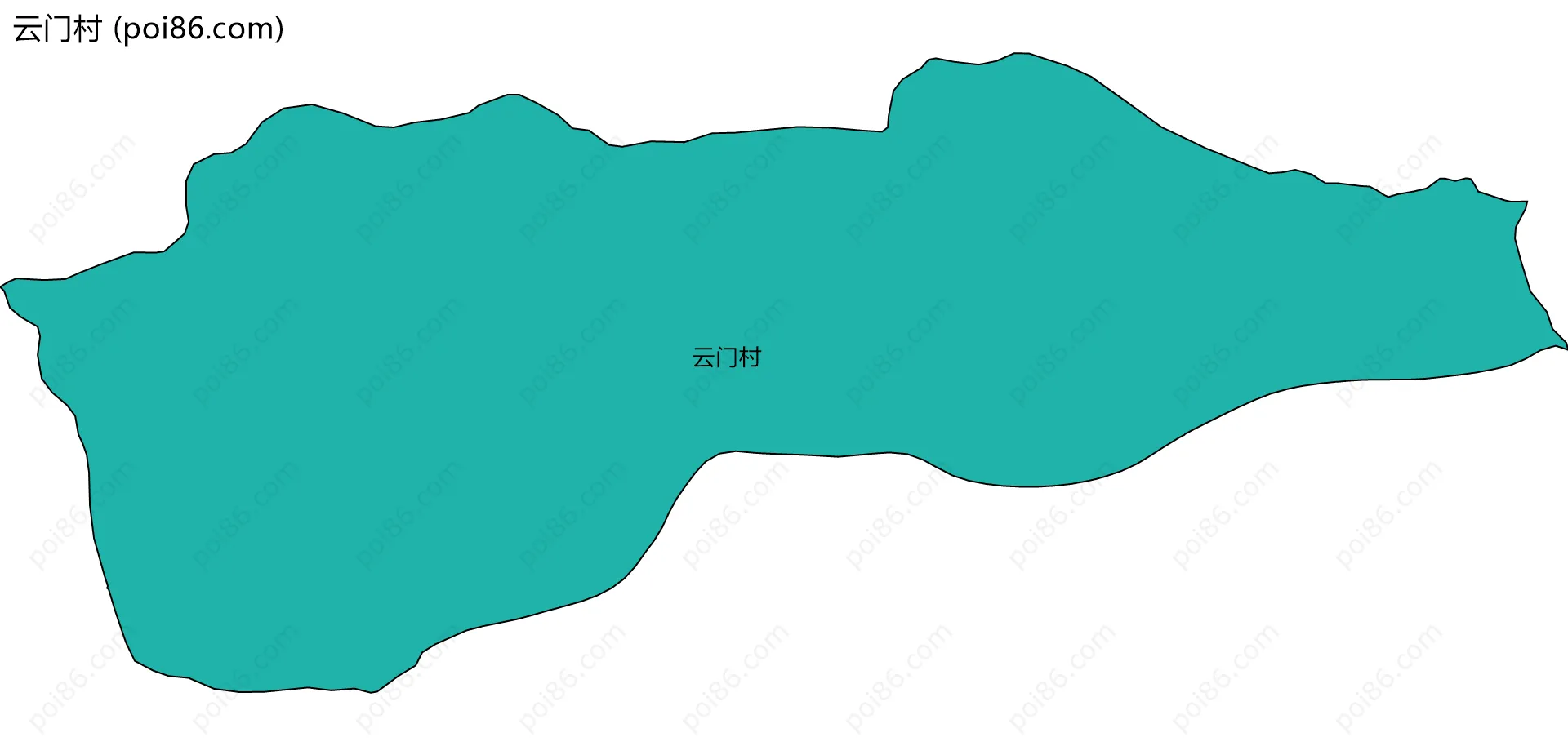 云门村边界地图