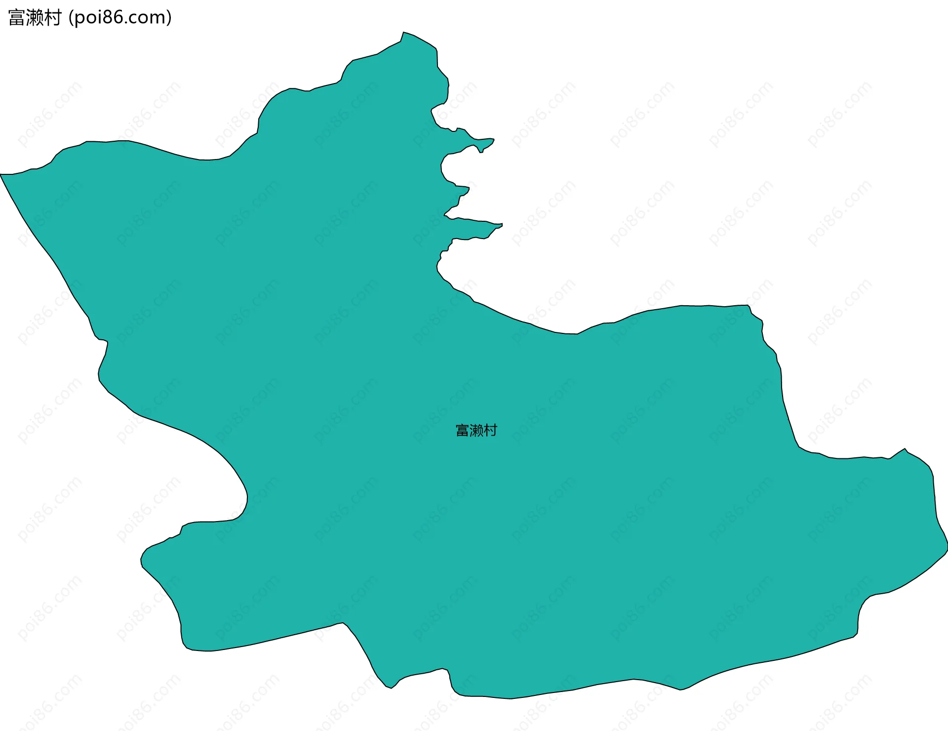 富濑村边界地图
