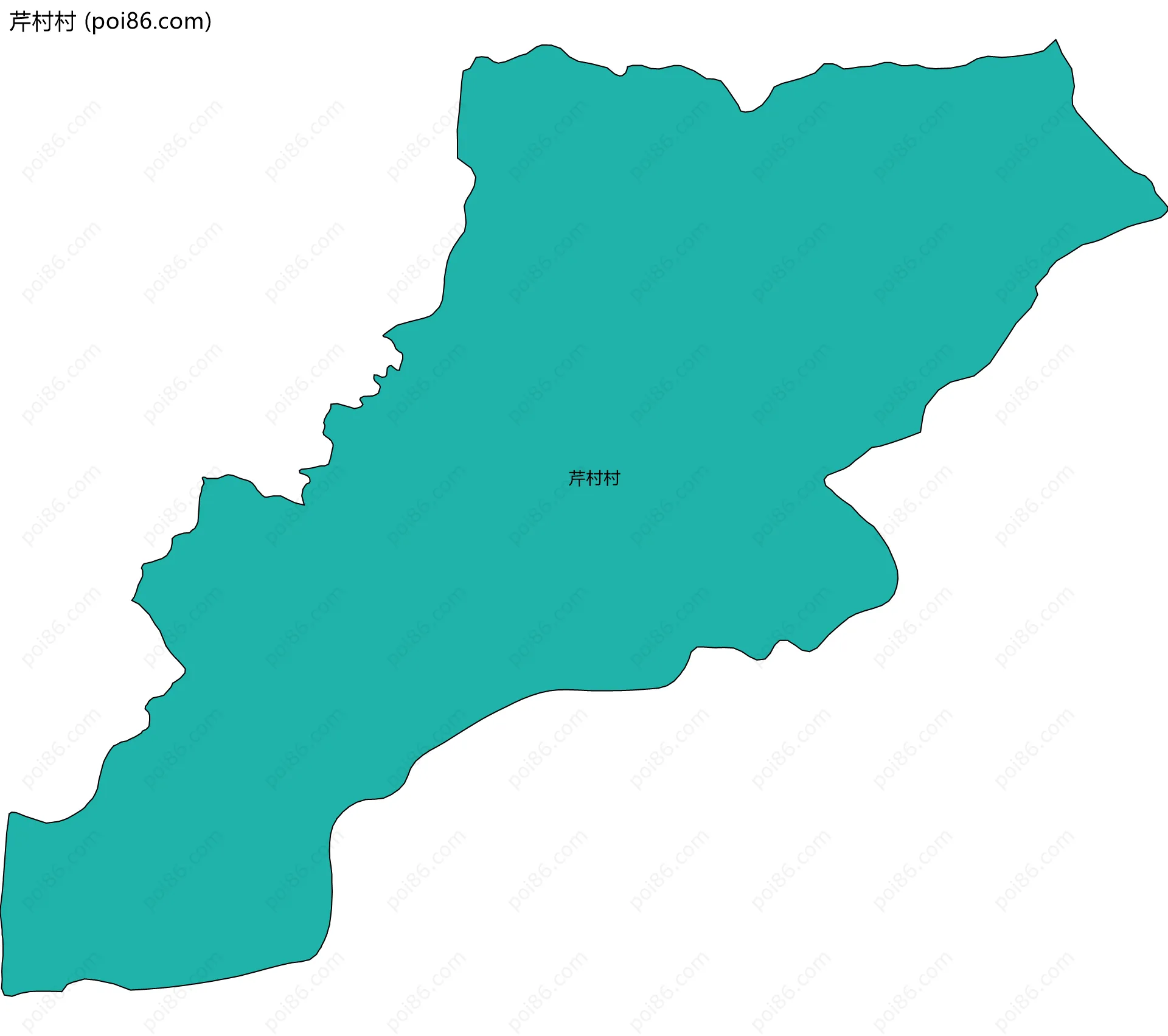 芹村村边界地图