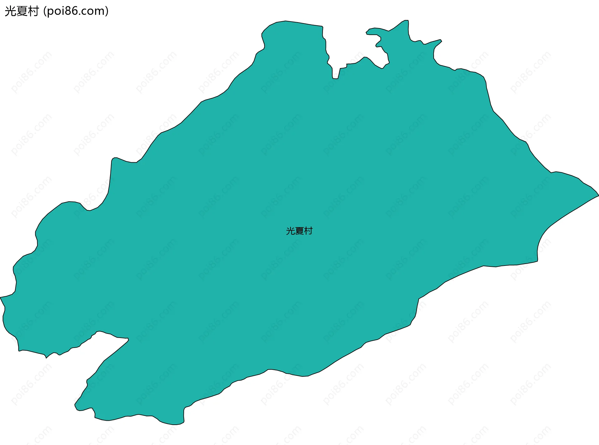 光夏村边界地图
