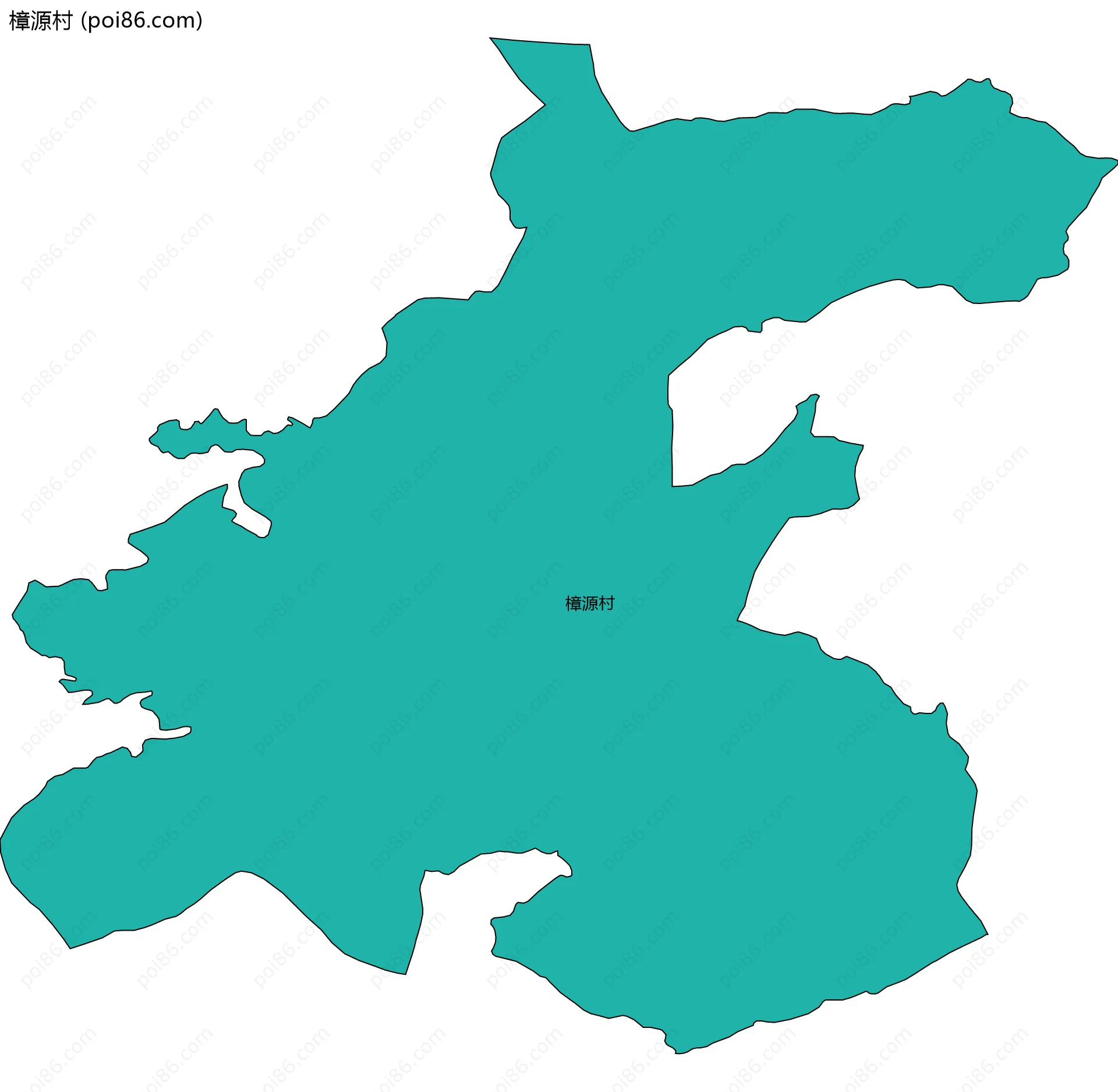 樟源村边界地图