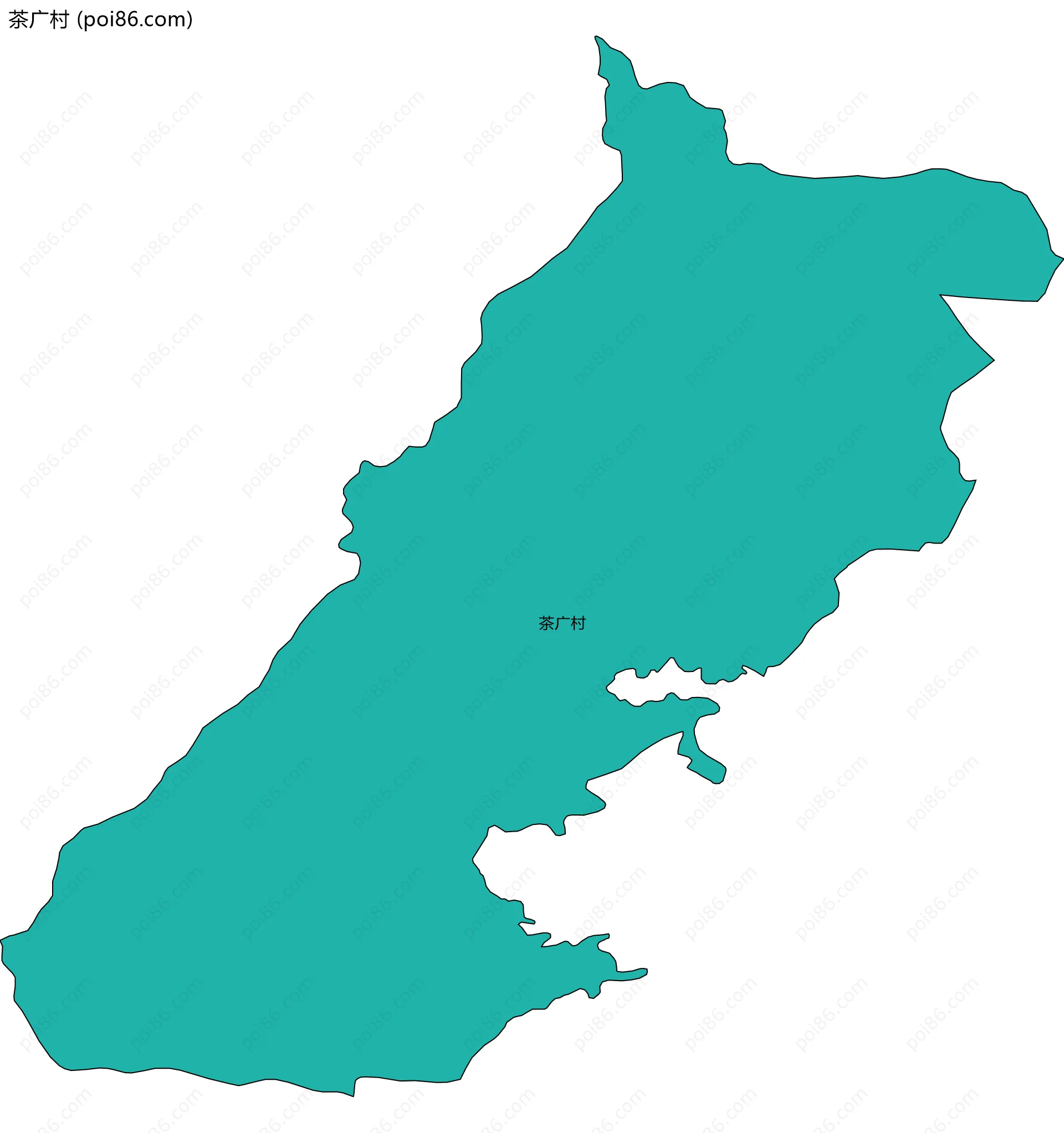 茶广村边界地图