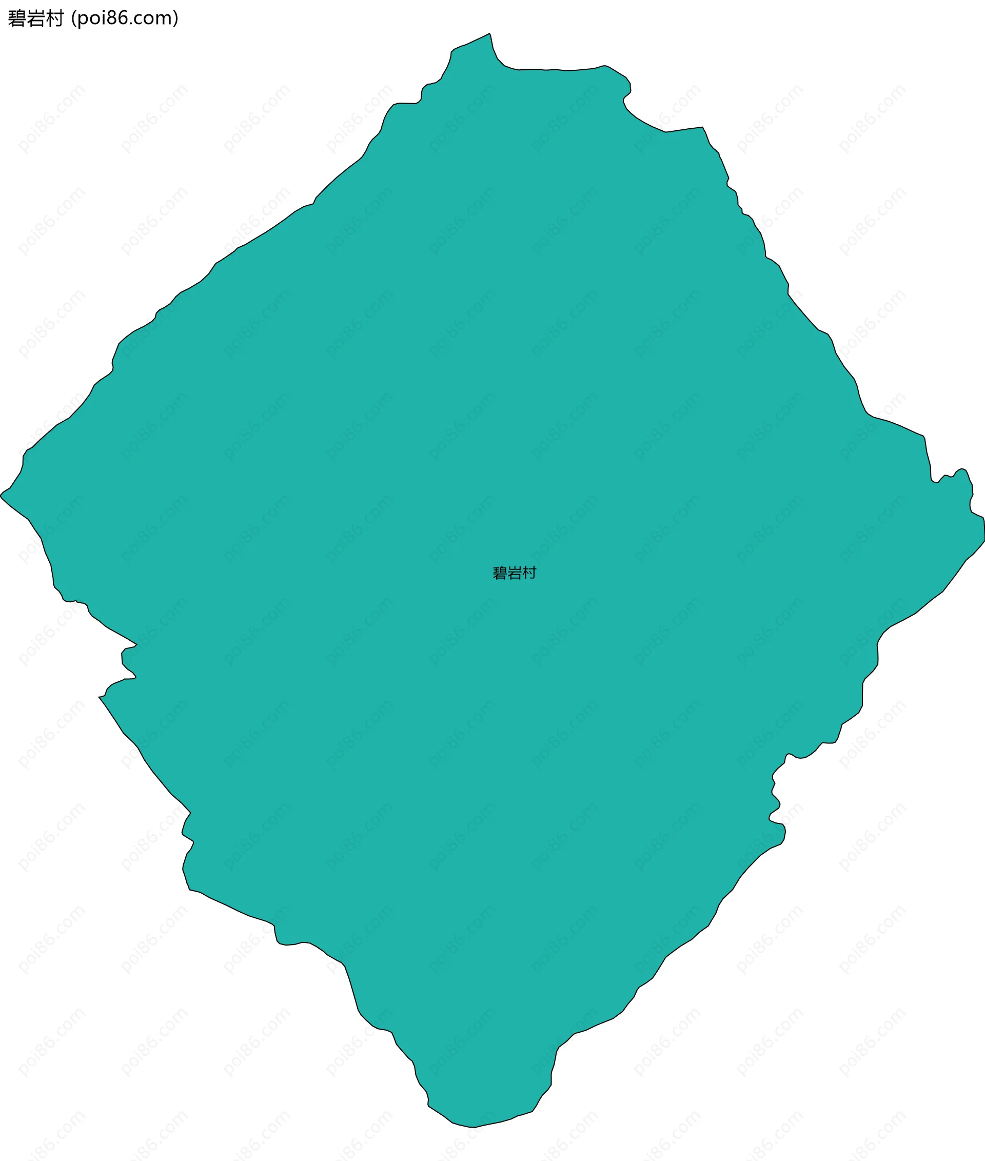 碧岩村边界地图