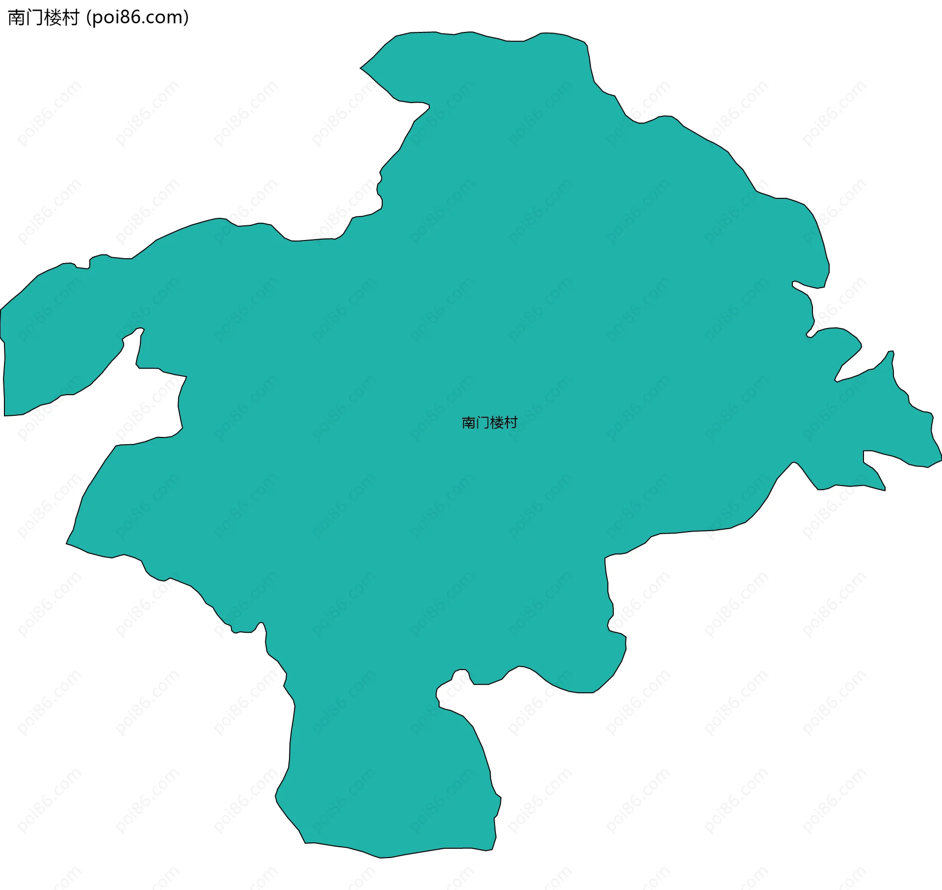 南门楼村边界地图