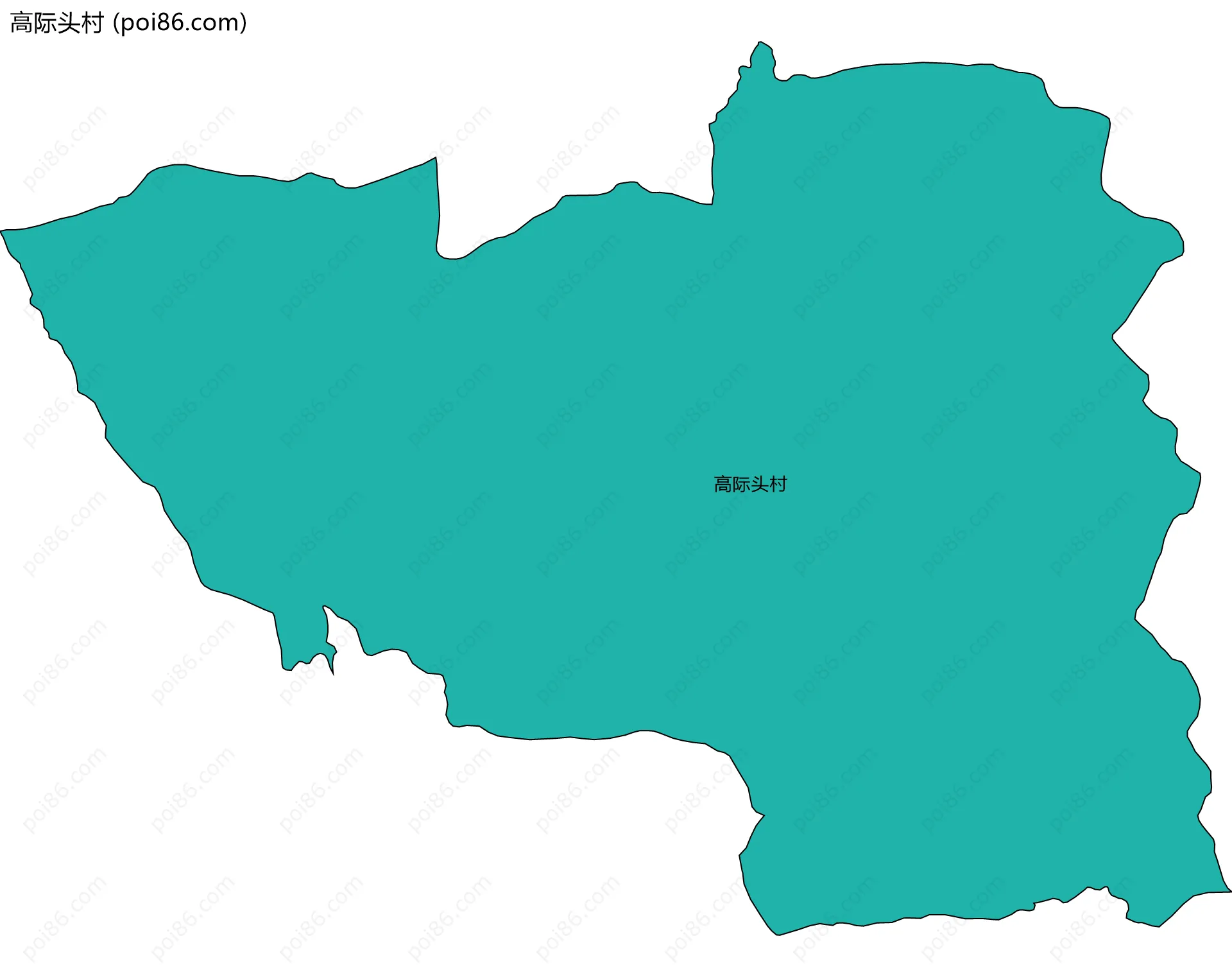 高际头村边界地图