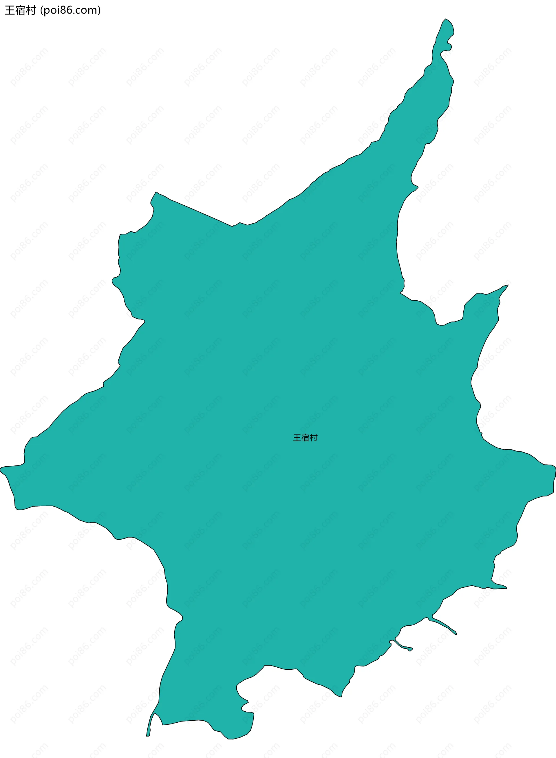 王宿村边界地图