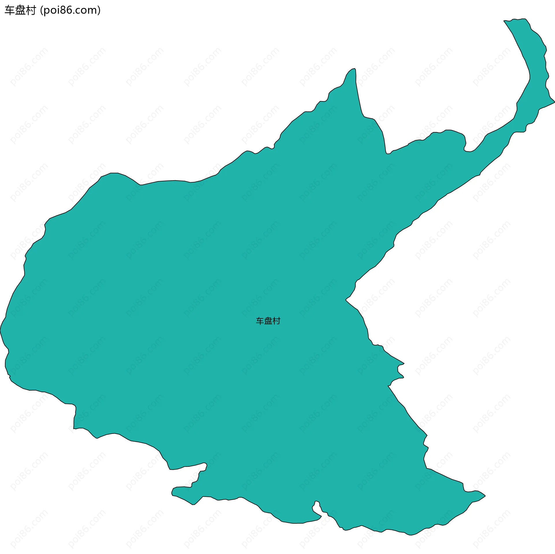 车盘村边界地图