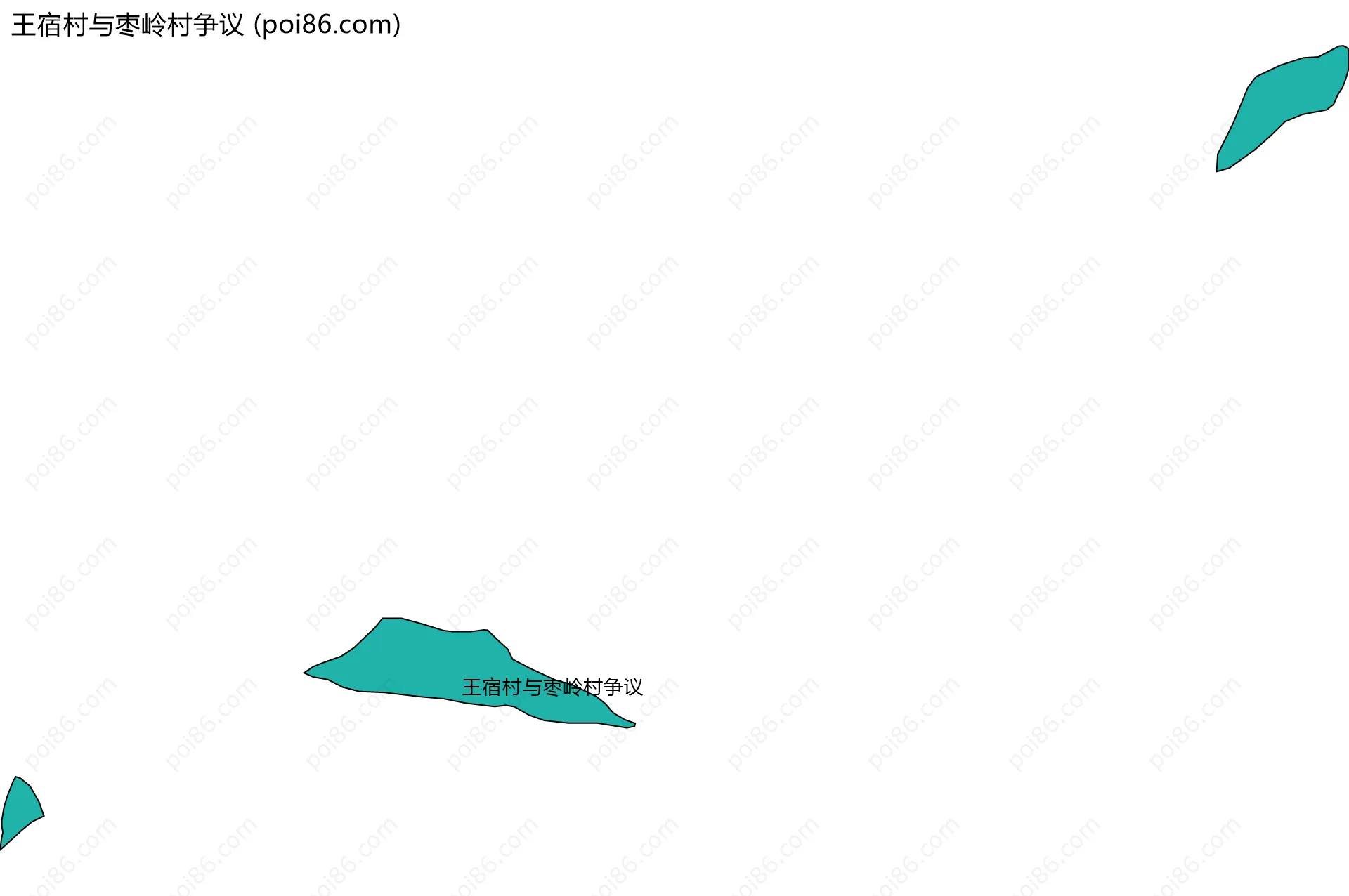 王宿村与枣岭村争议边界地图