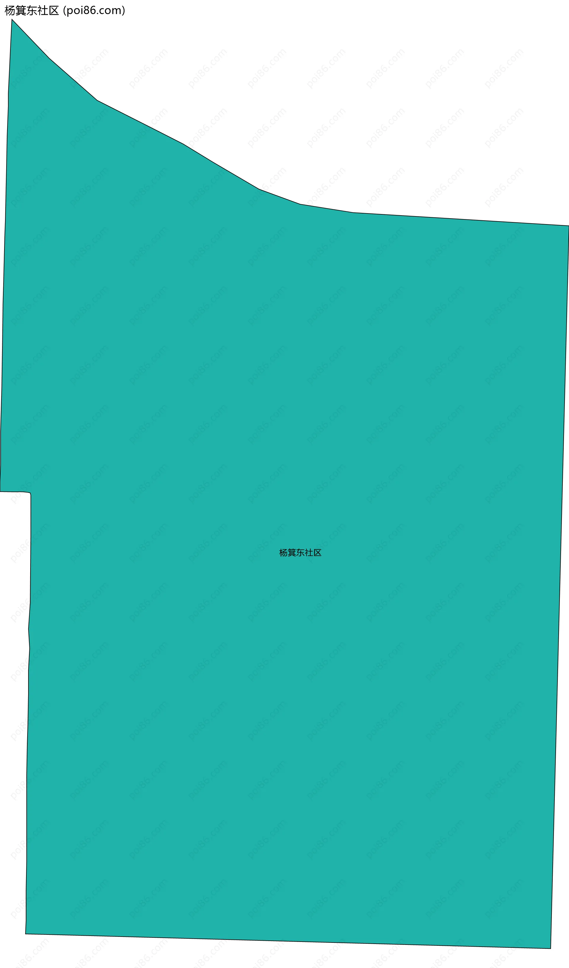 杨箕东社区边界地图