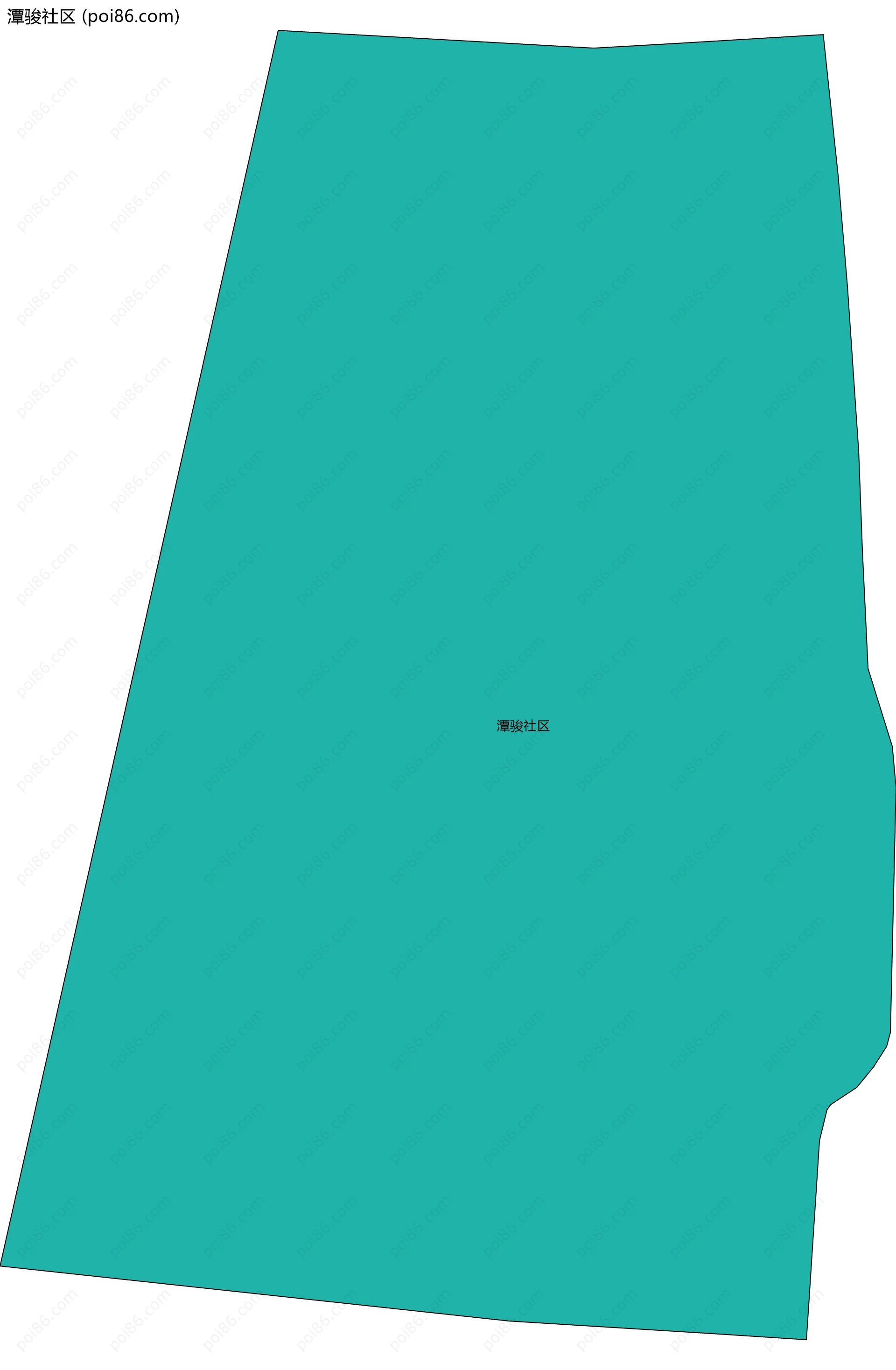 潭骏社区边界地图