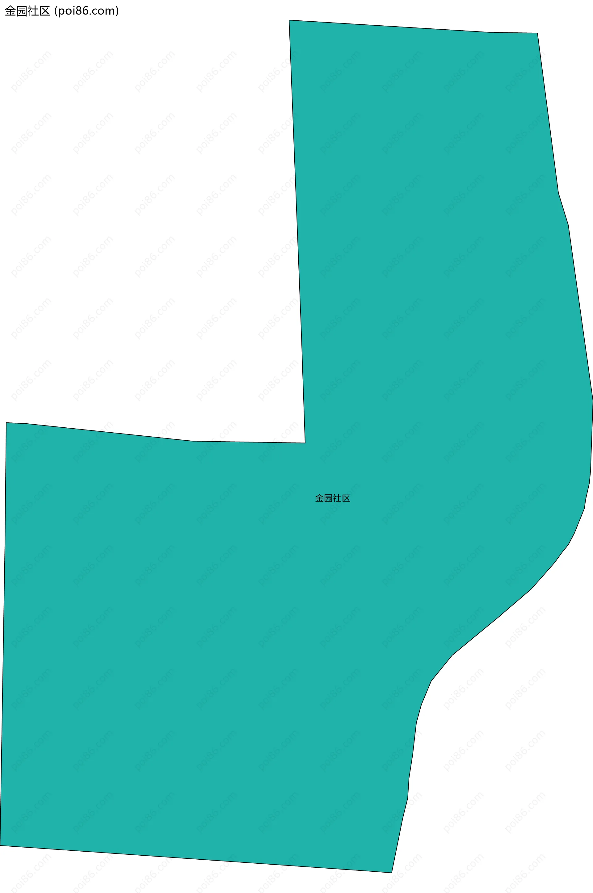 金园社区边界地图