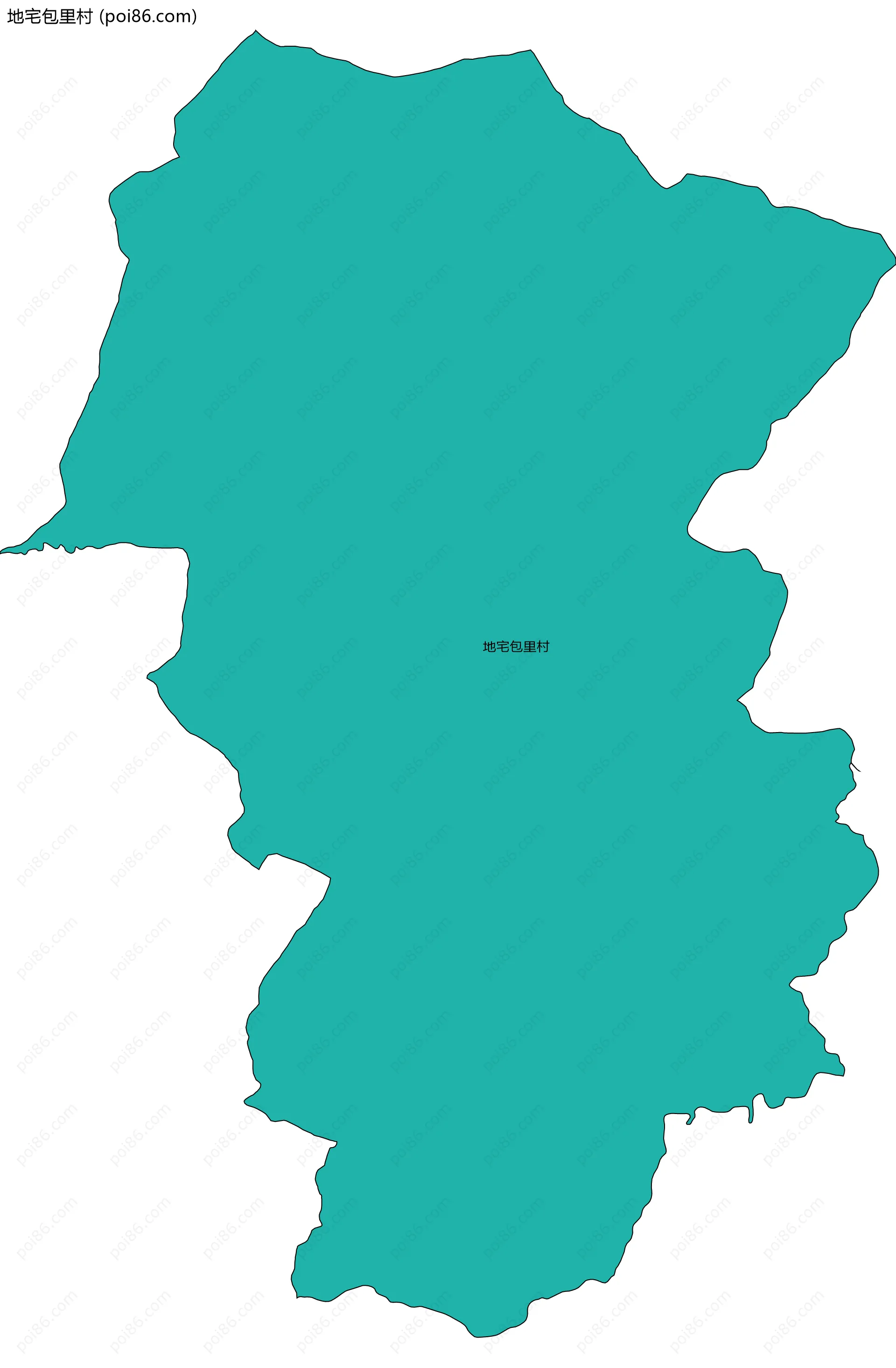 地宅包里村边界地图