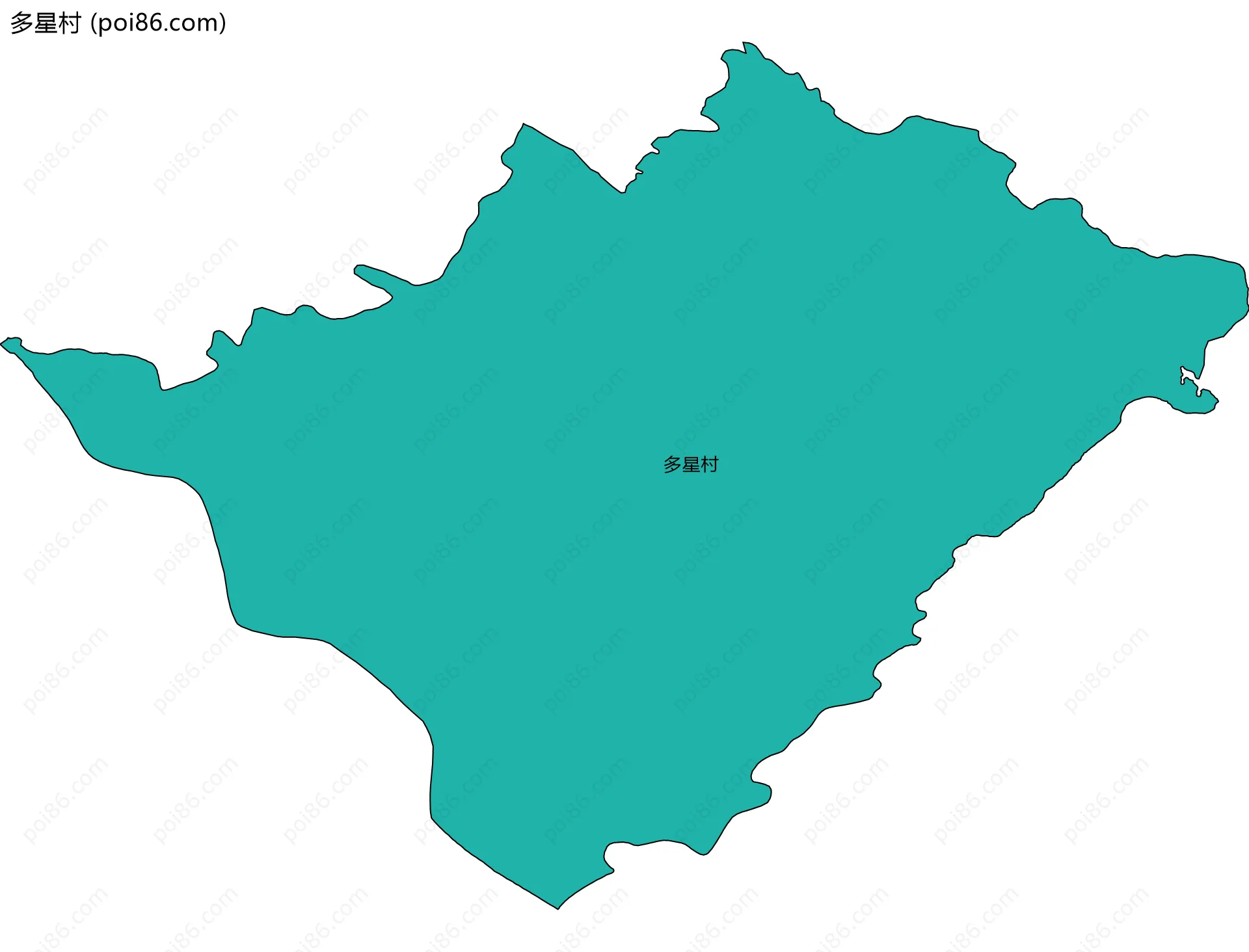 多星村边界地图