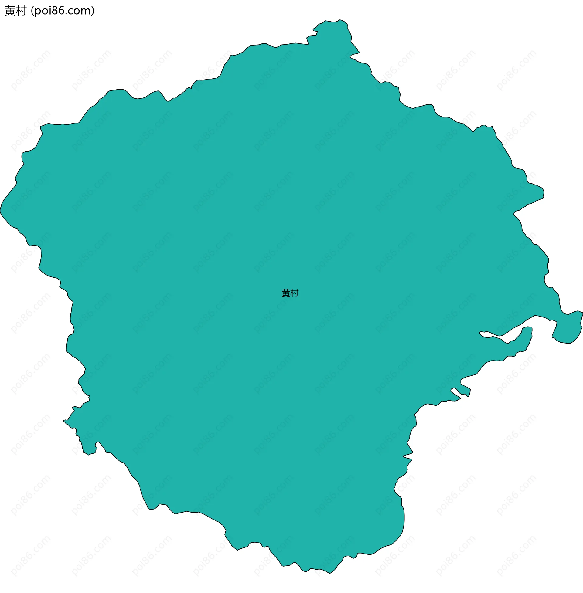 黄村边界地图
