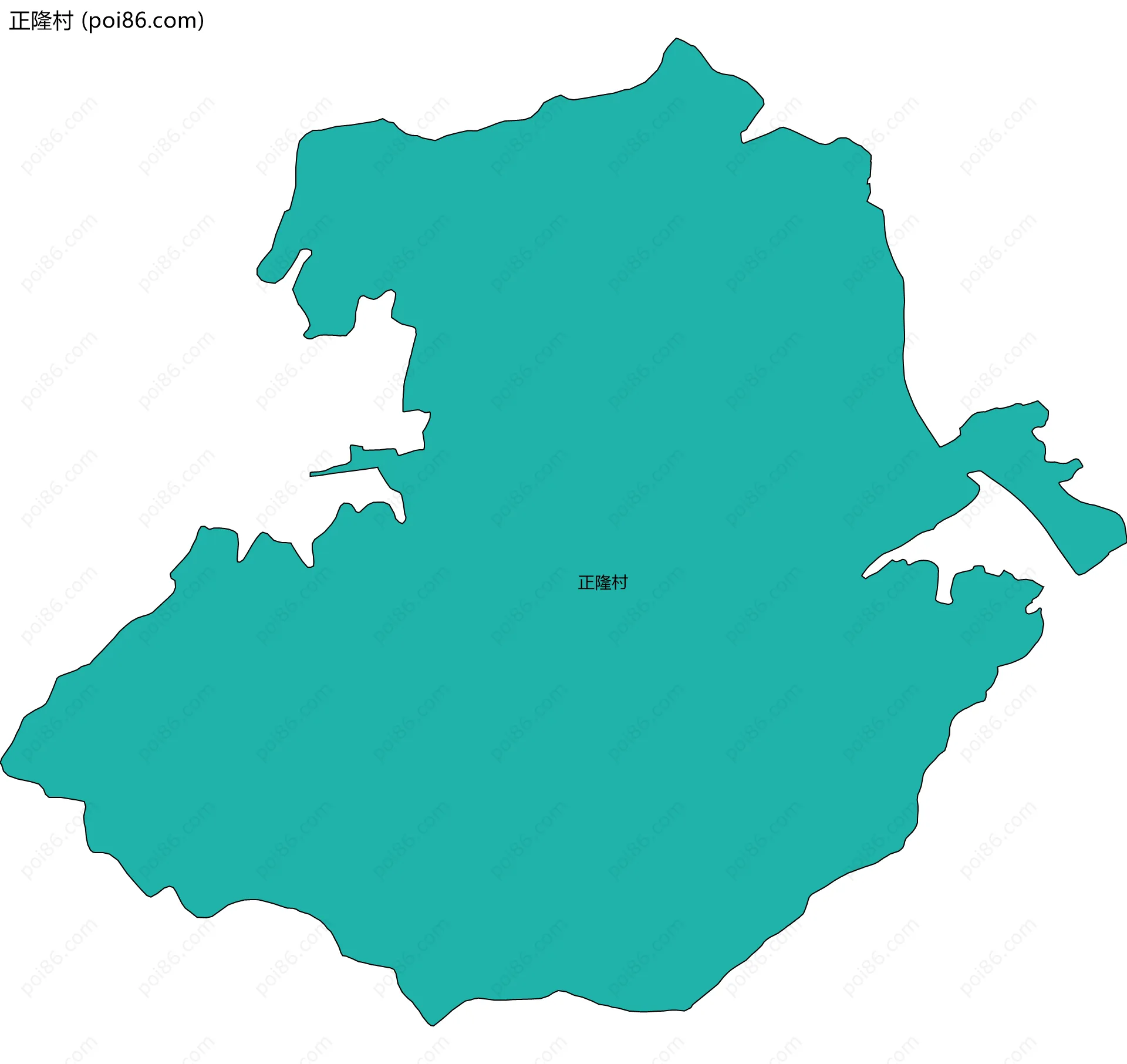 正隆村边界地图