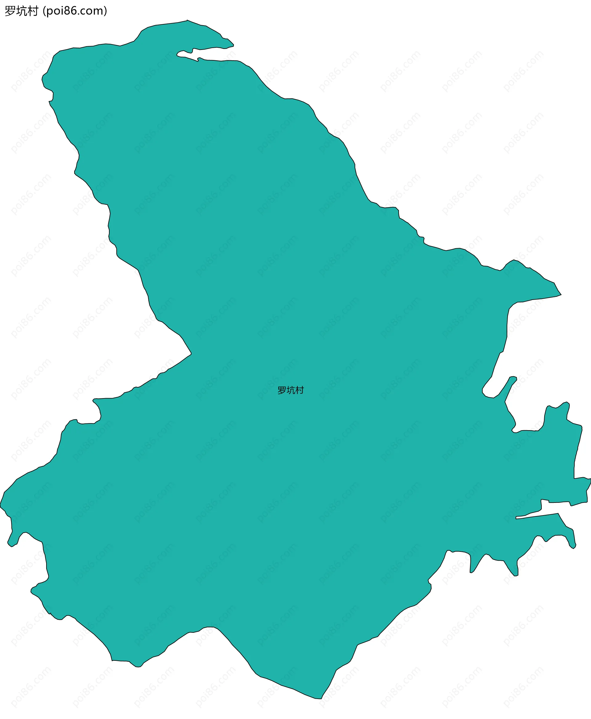 罗坑村边界地图