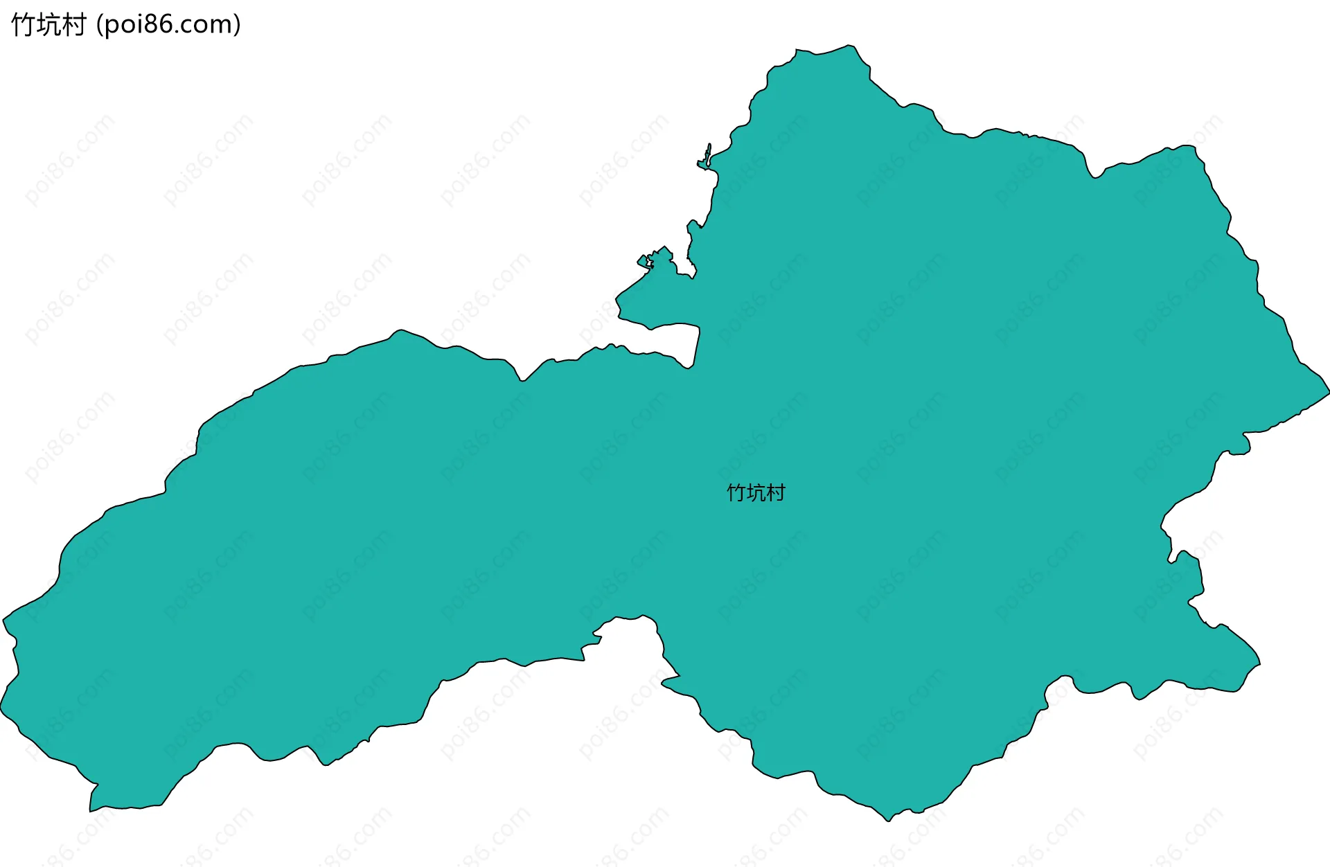 竹坑村边界地图