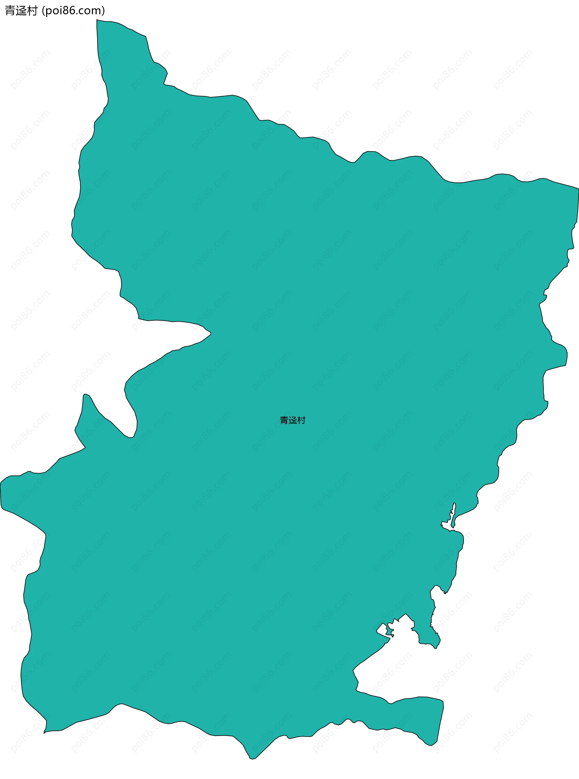青迳村边界地图