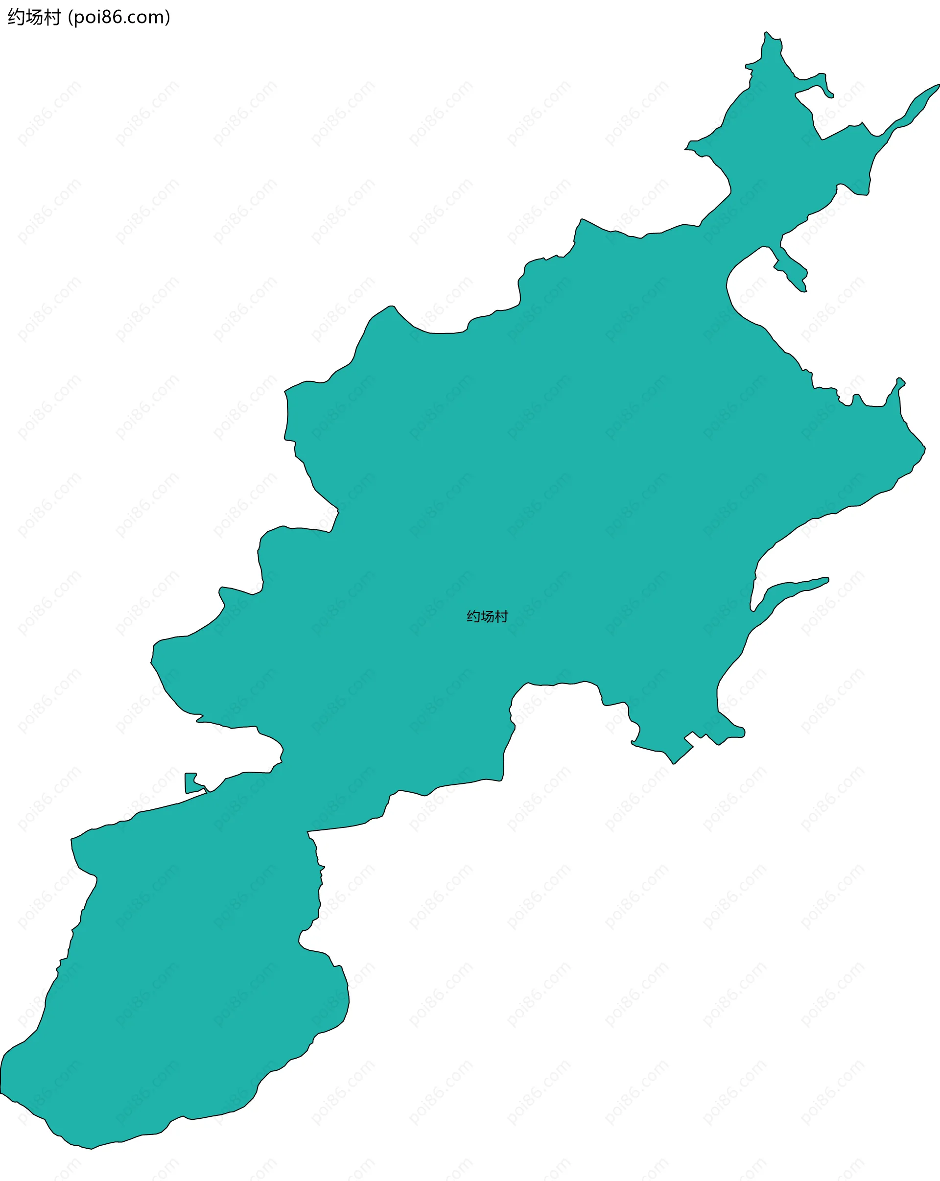 约场村边界地图