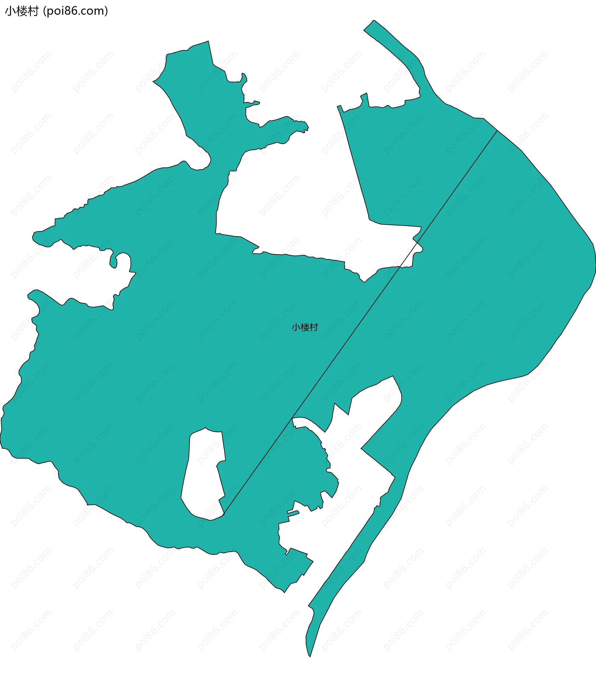 小楼村边界地图