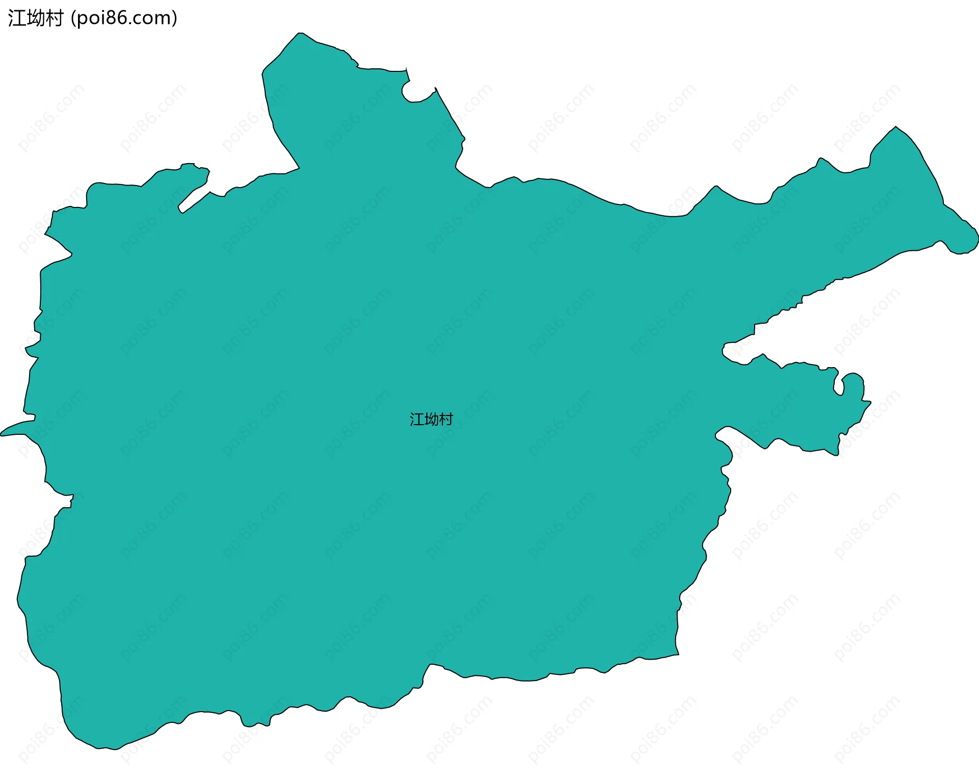 江坳村边界地图