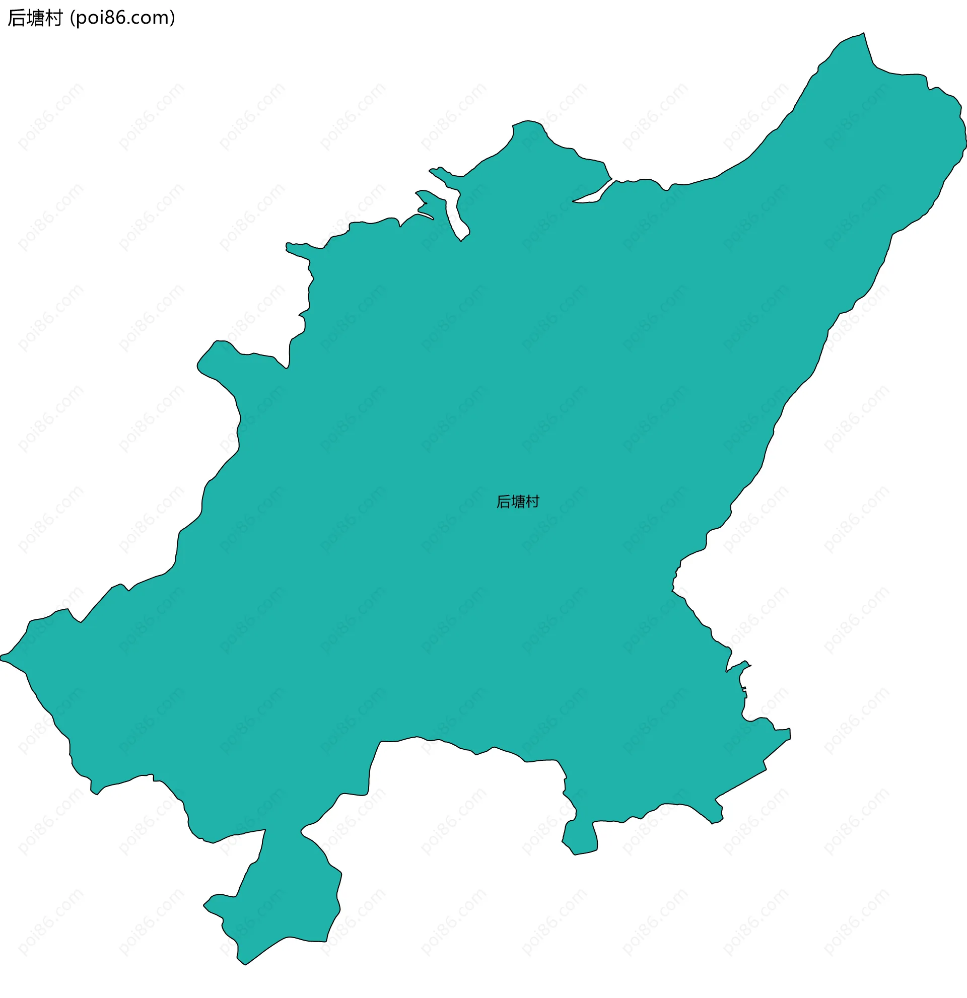 后塘村边界地图