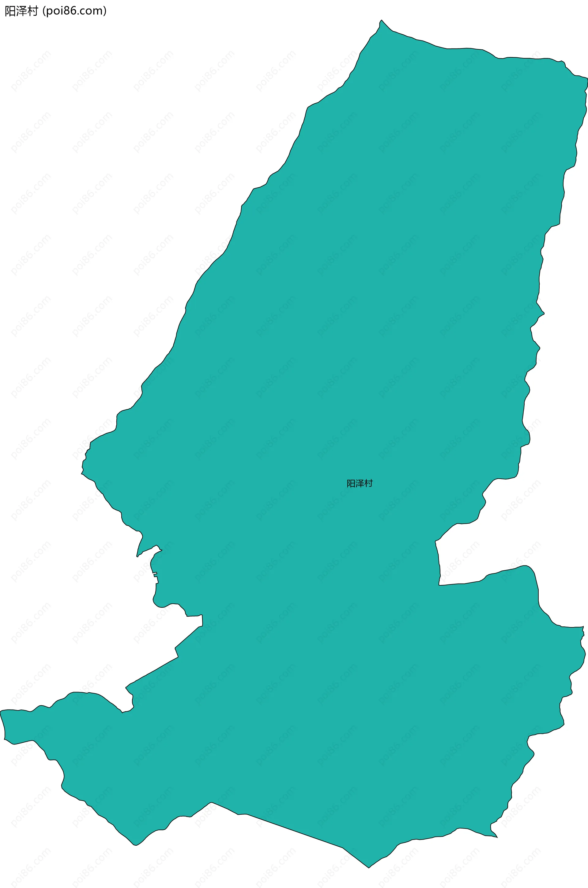 阳泽村边界地图