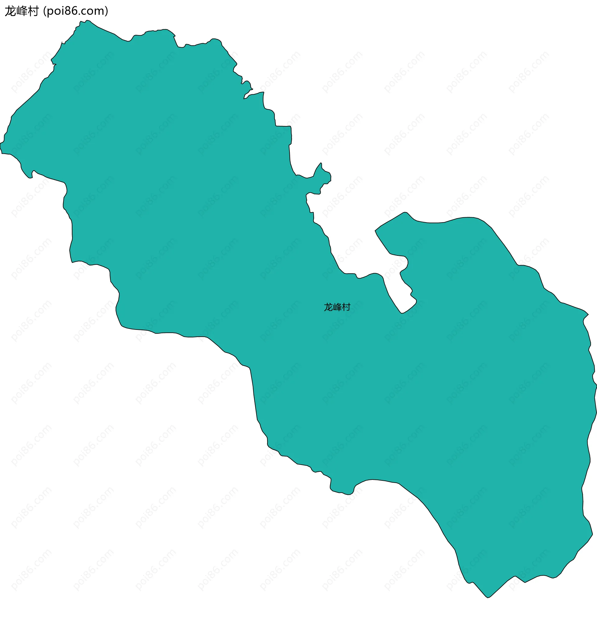 龙峰村边界地图