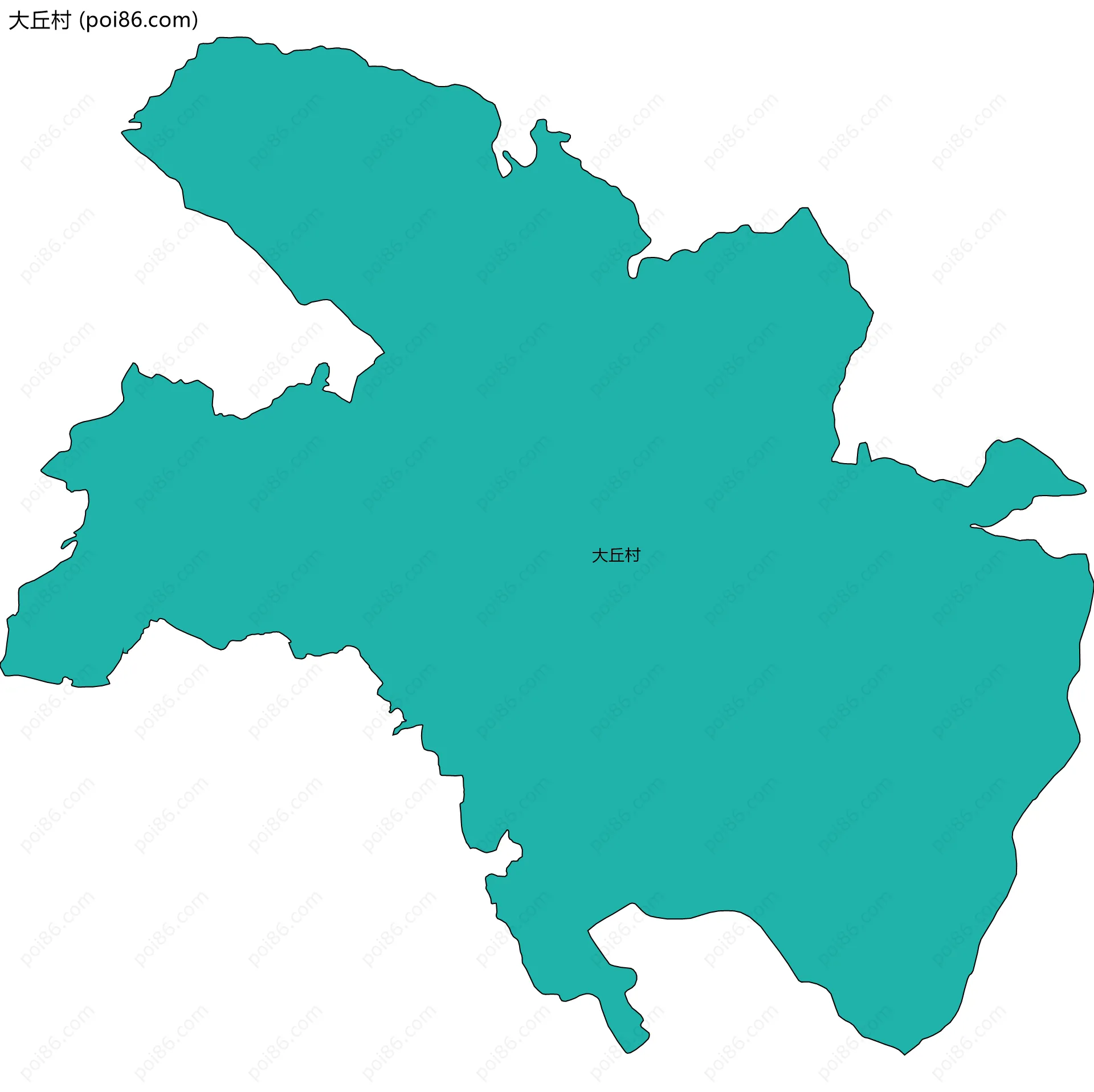 大丘村边界地图