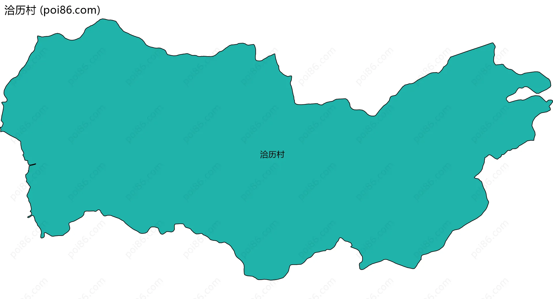 洽历村边界地图