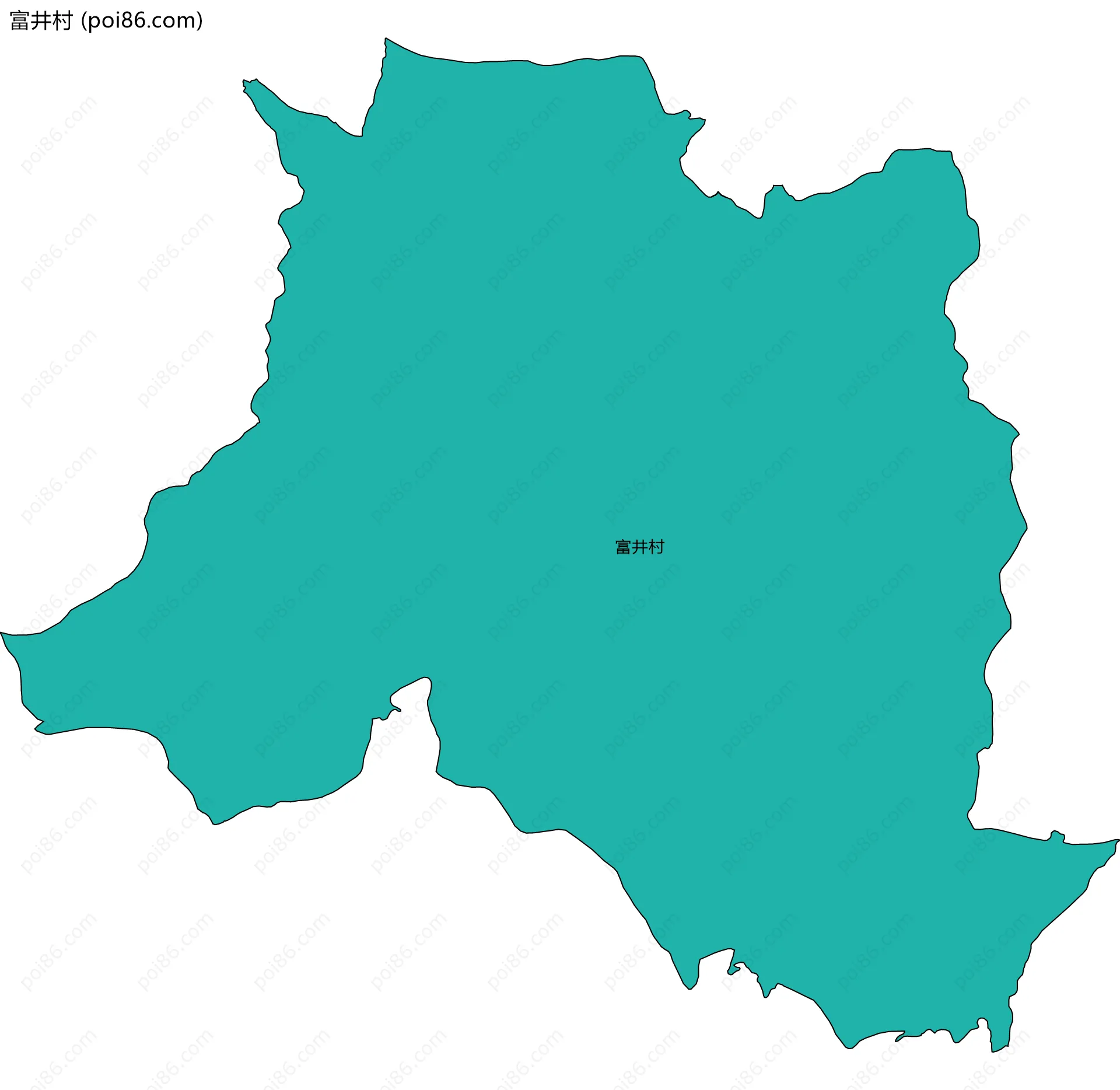 富井村边界地图