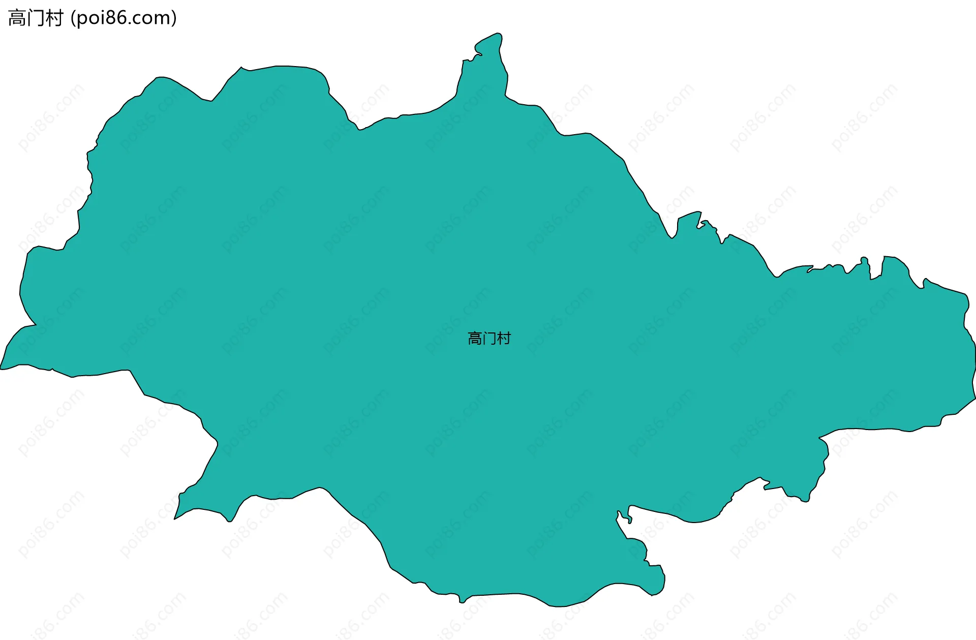 高门村边界地图