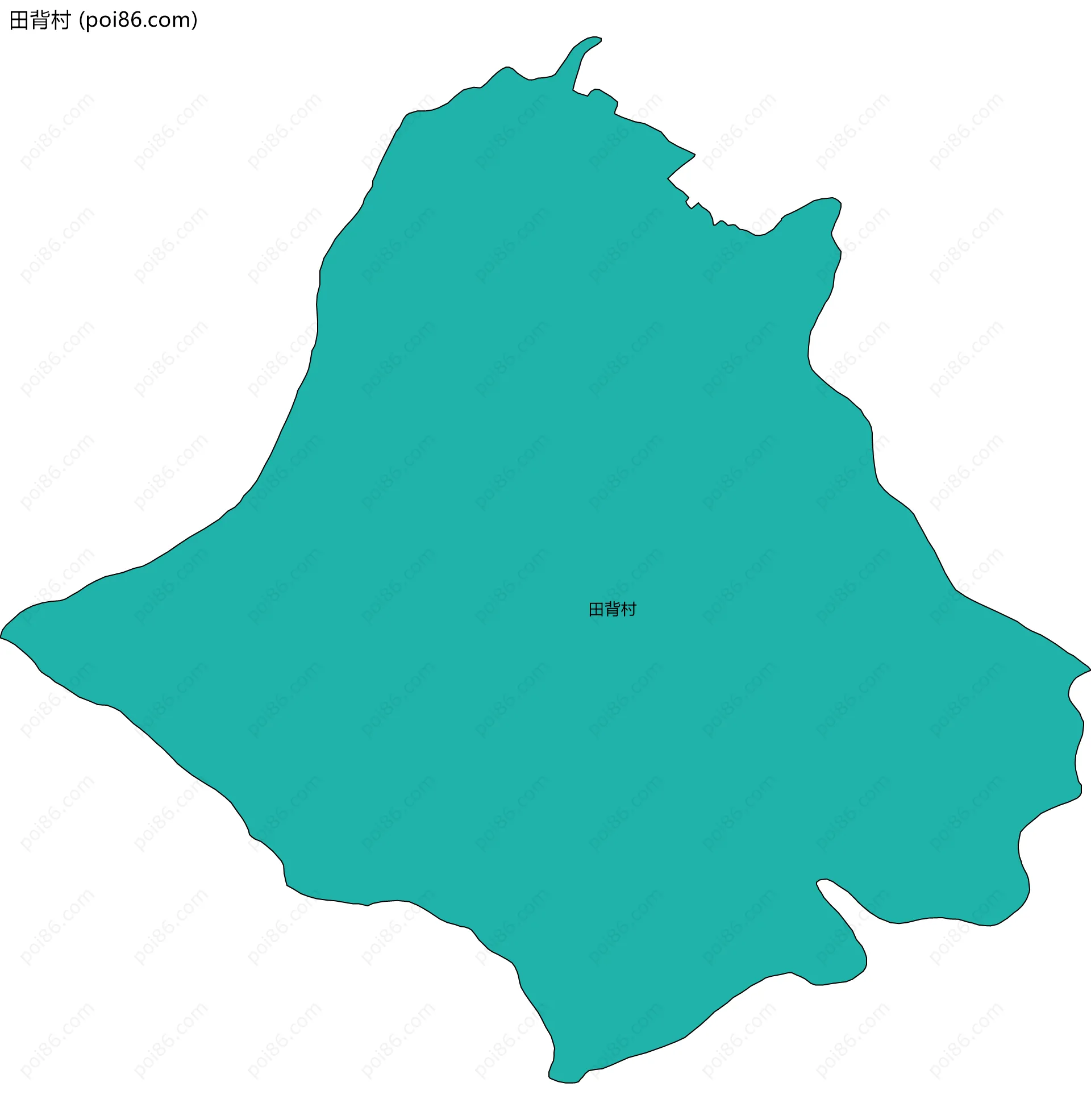 田背村边界地图