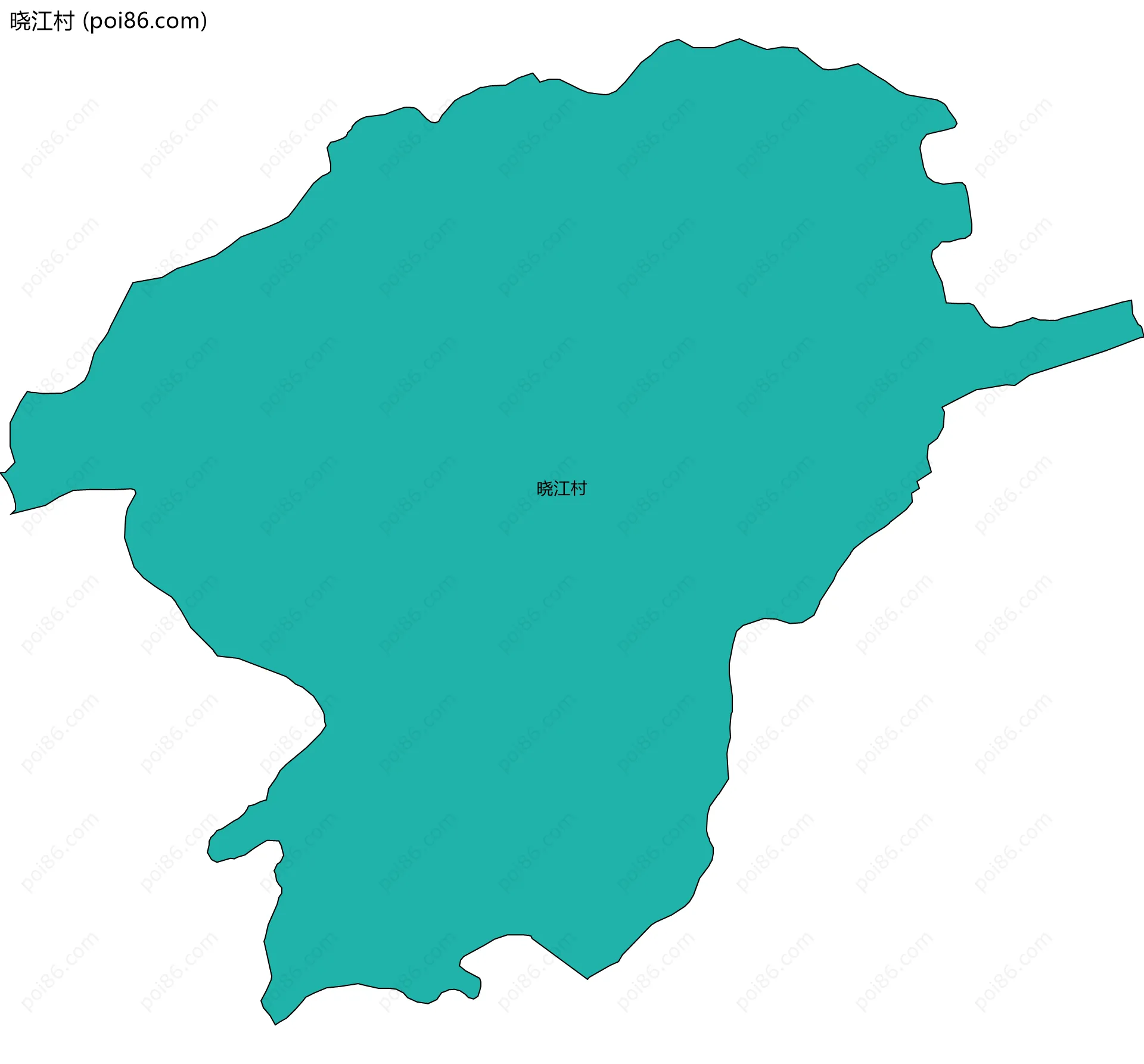 晓江村边界地图