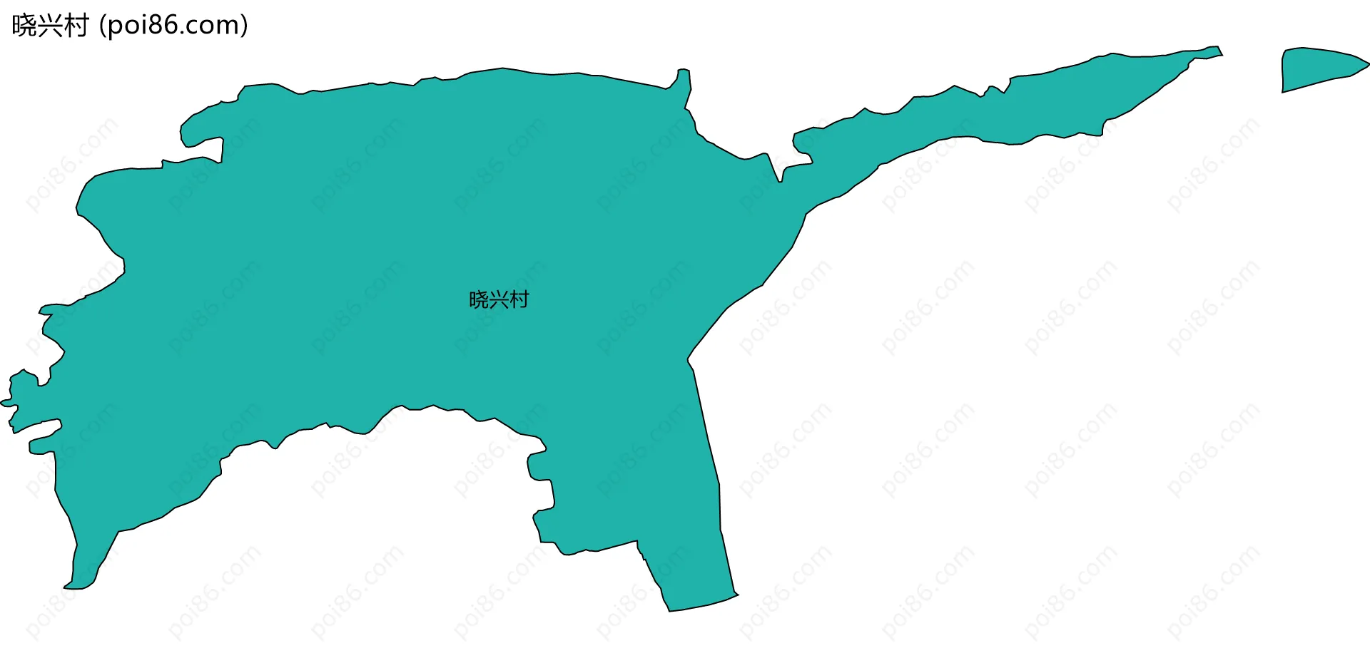 晓兴村边界地图