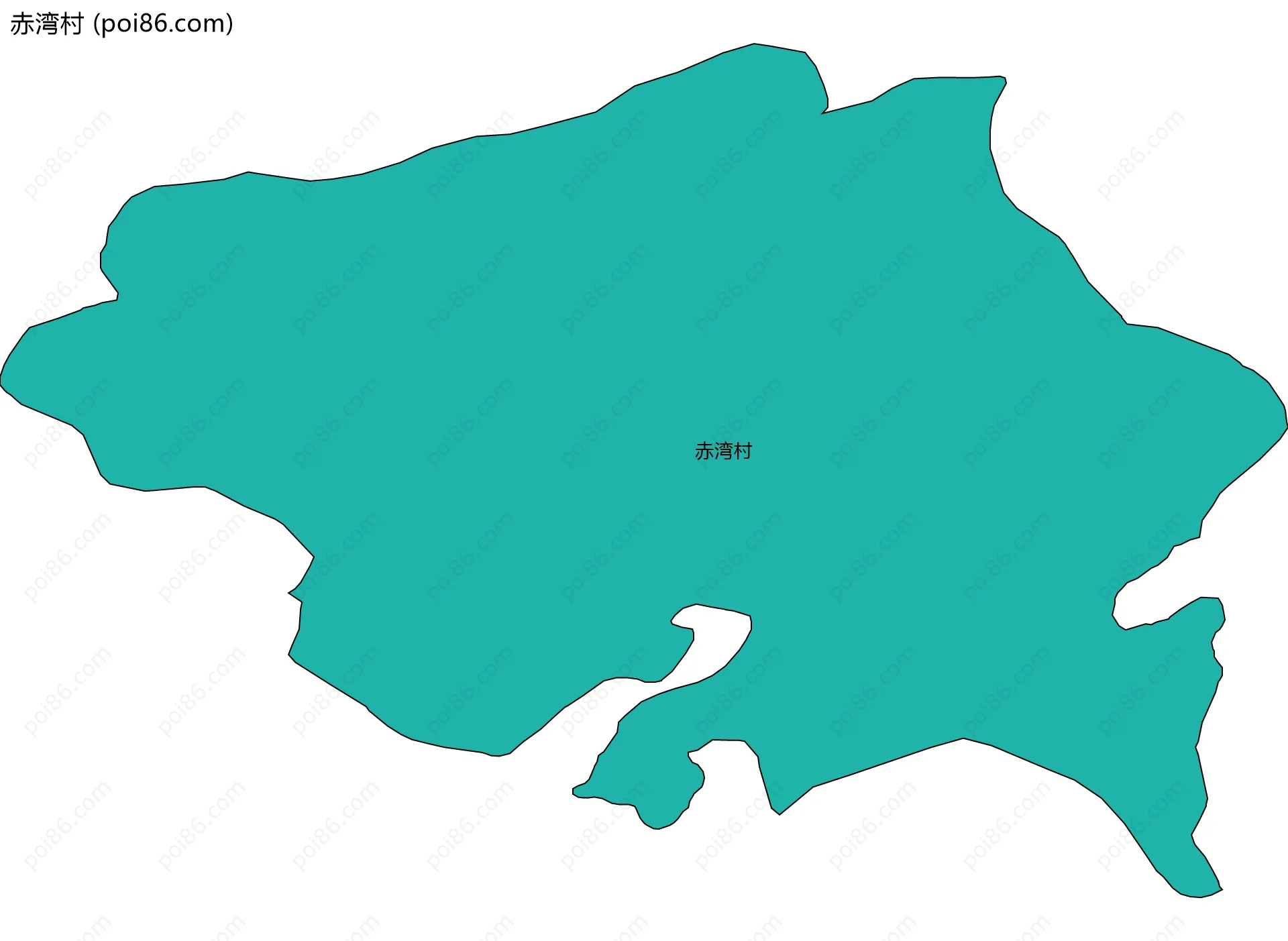 赤湾村边界地图