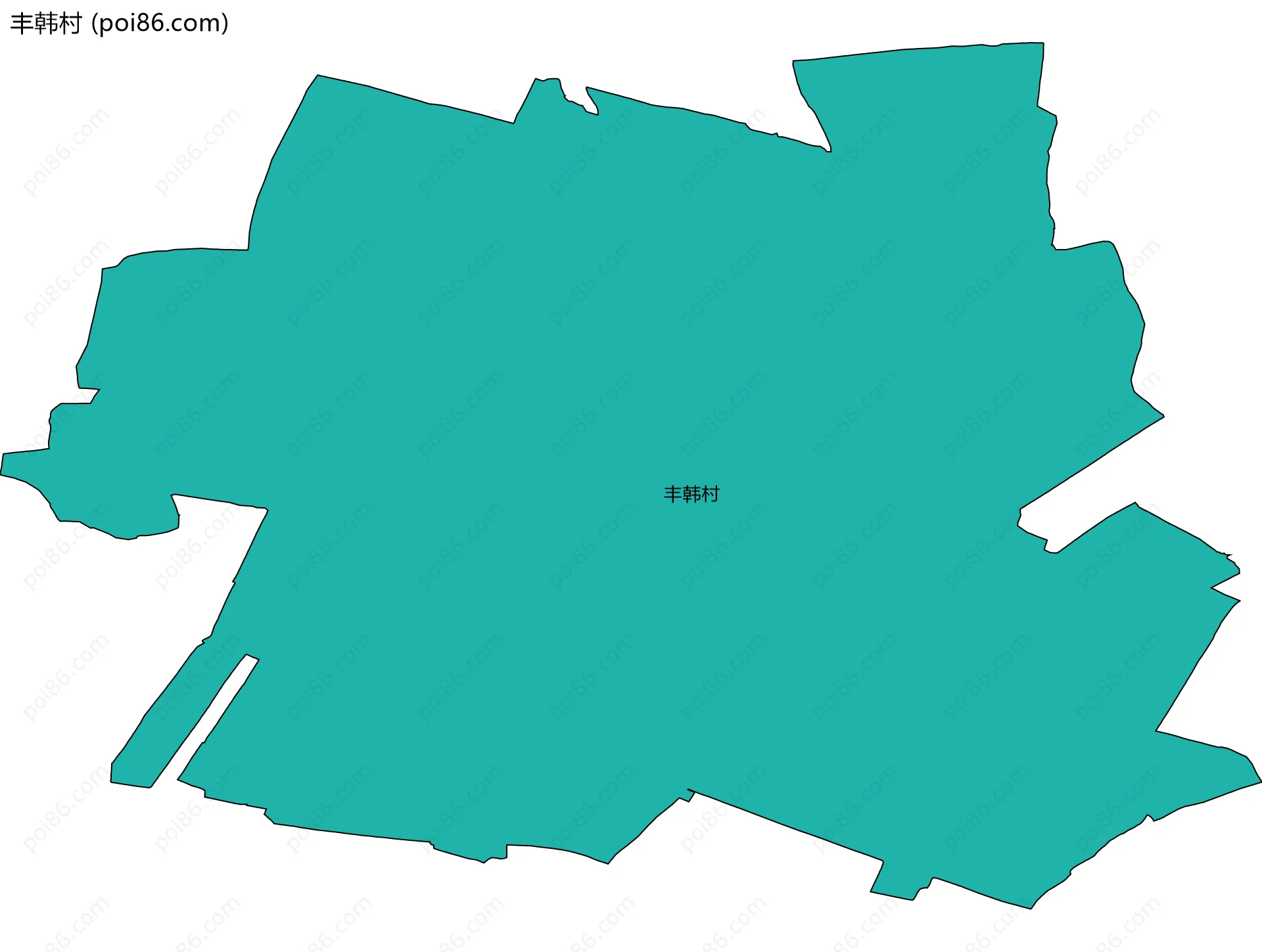 丰韩村边界地图