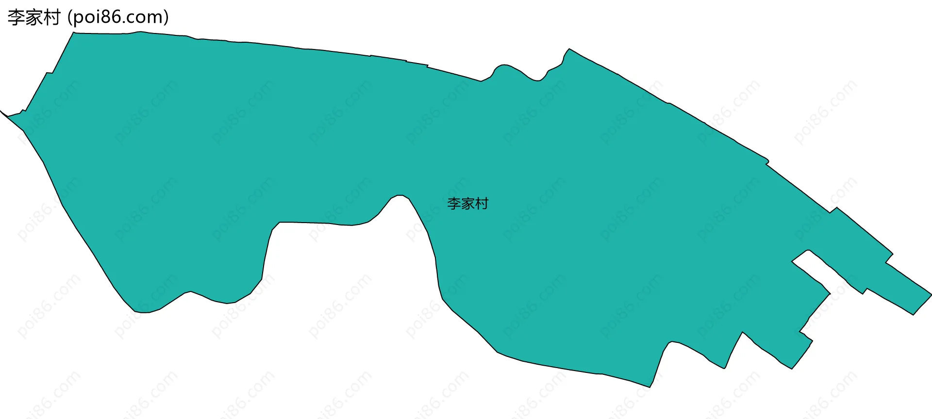 李家村边界地图