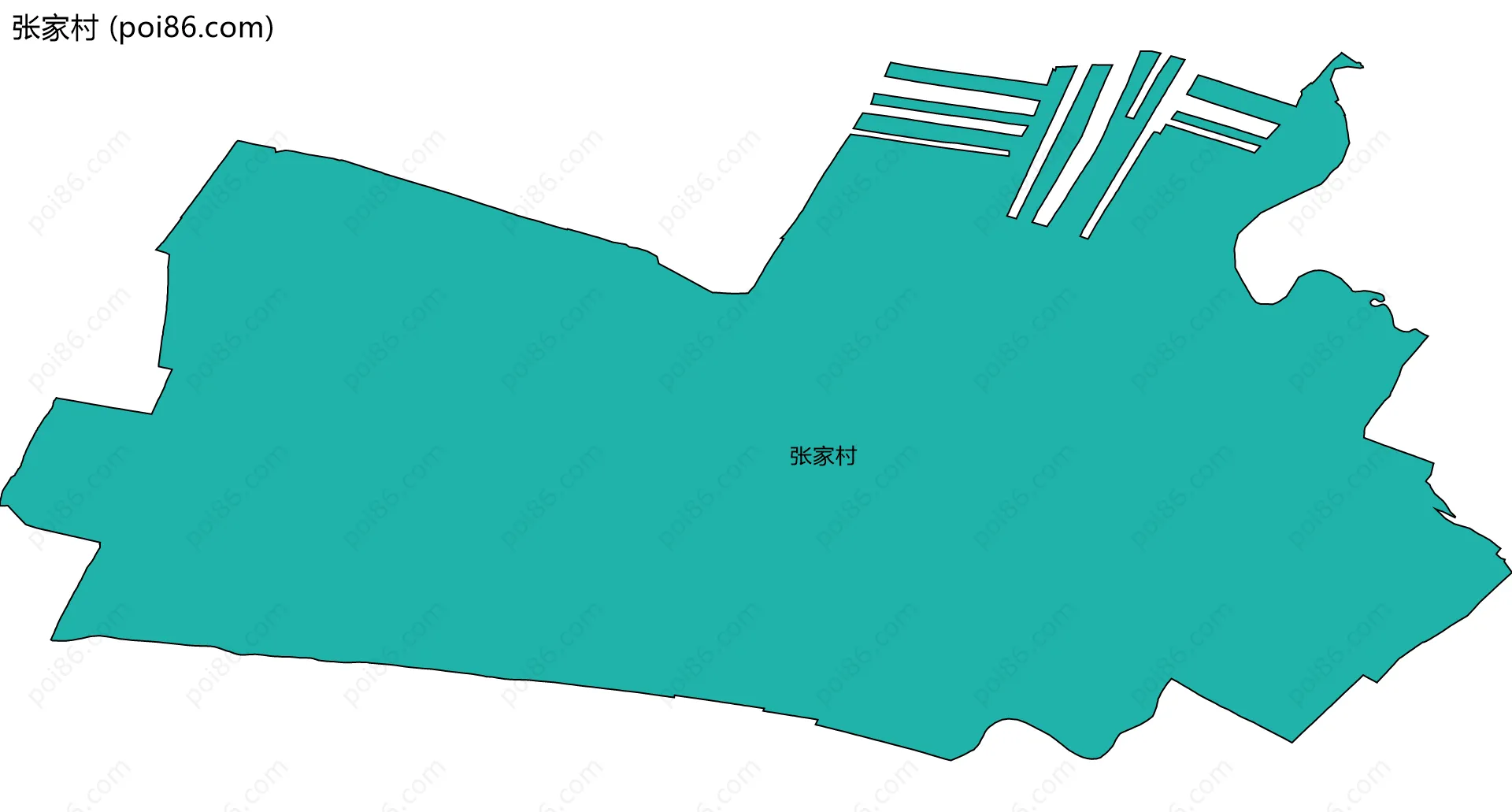 张家村边界地图