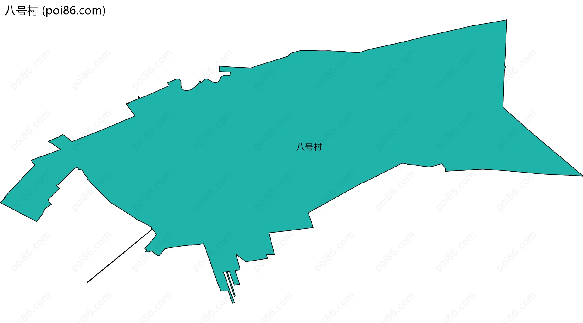八号村边界地图