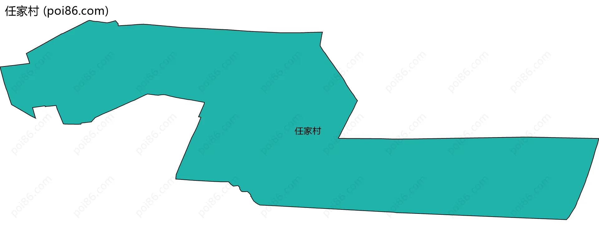 任家村边界地图