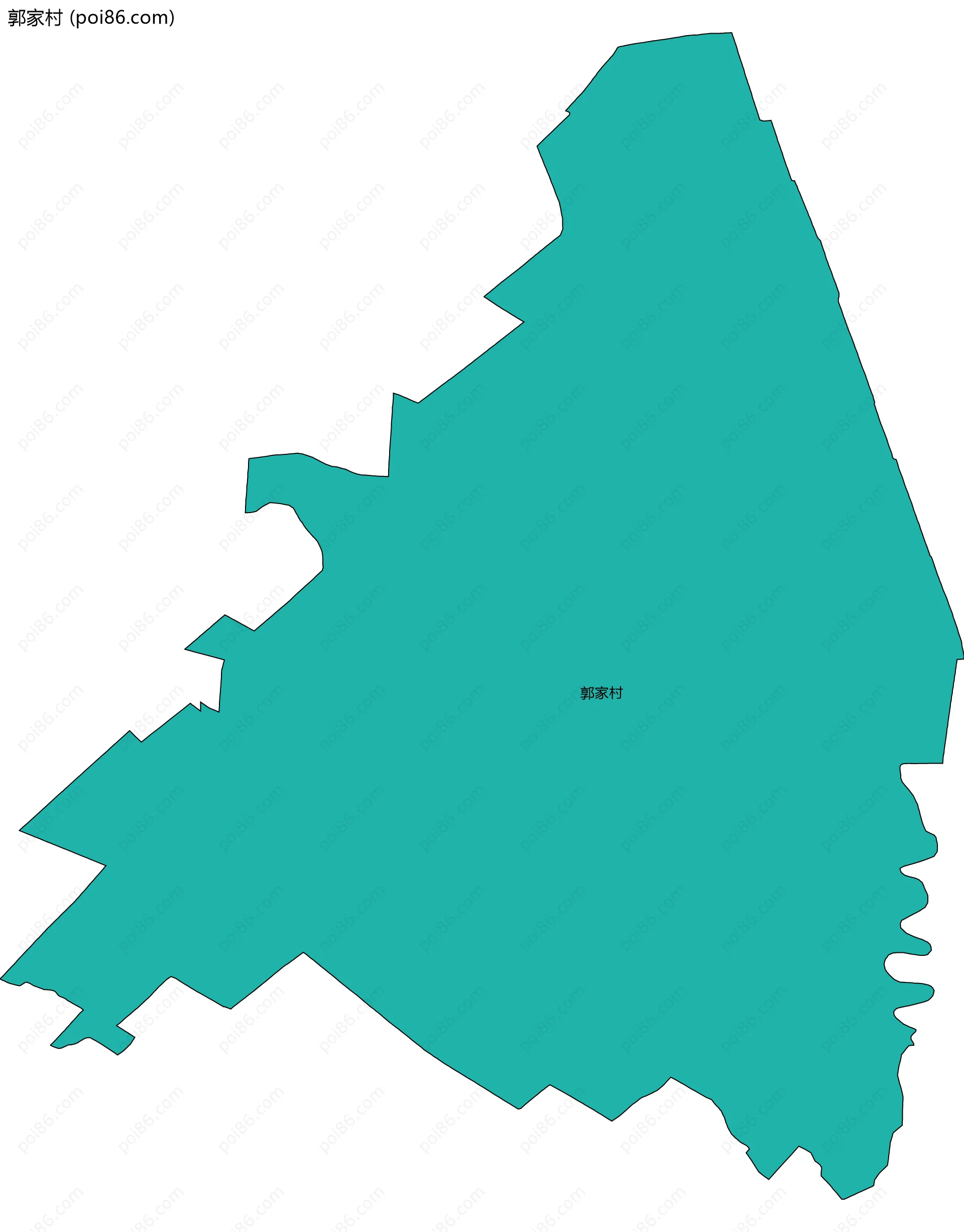郭家村边界地图