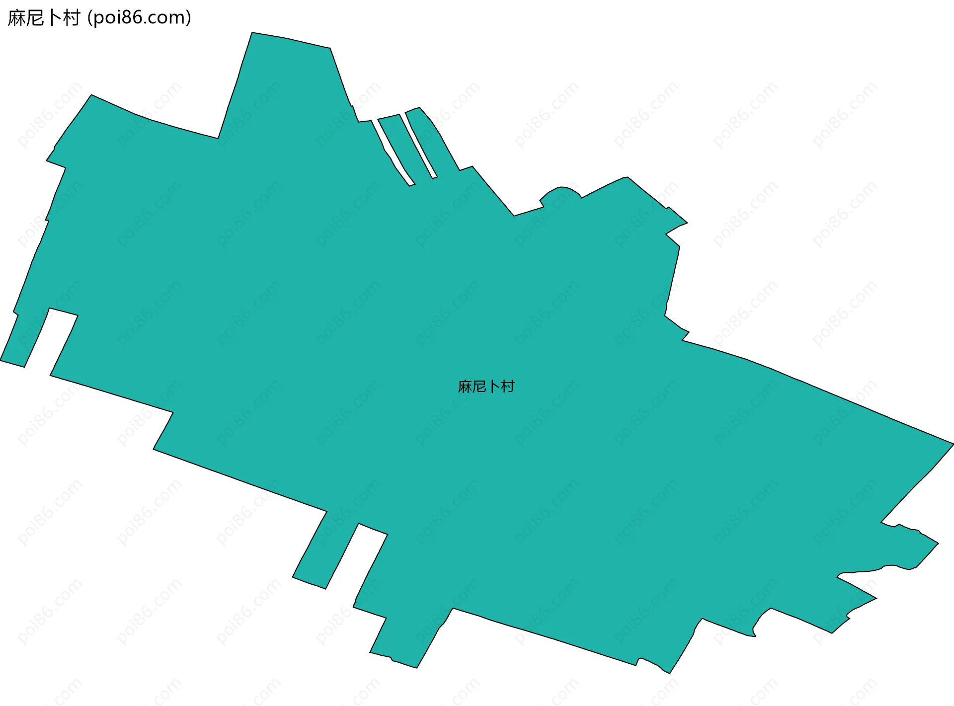 麻尼卜村边界地图