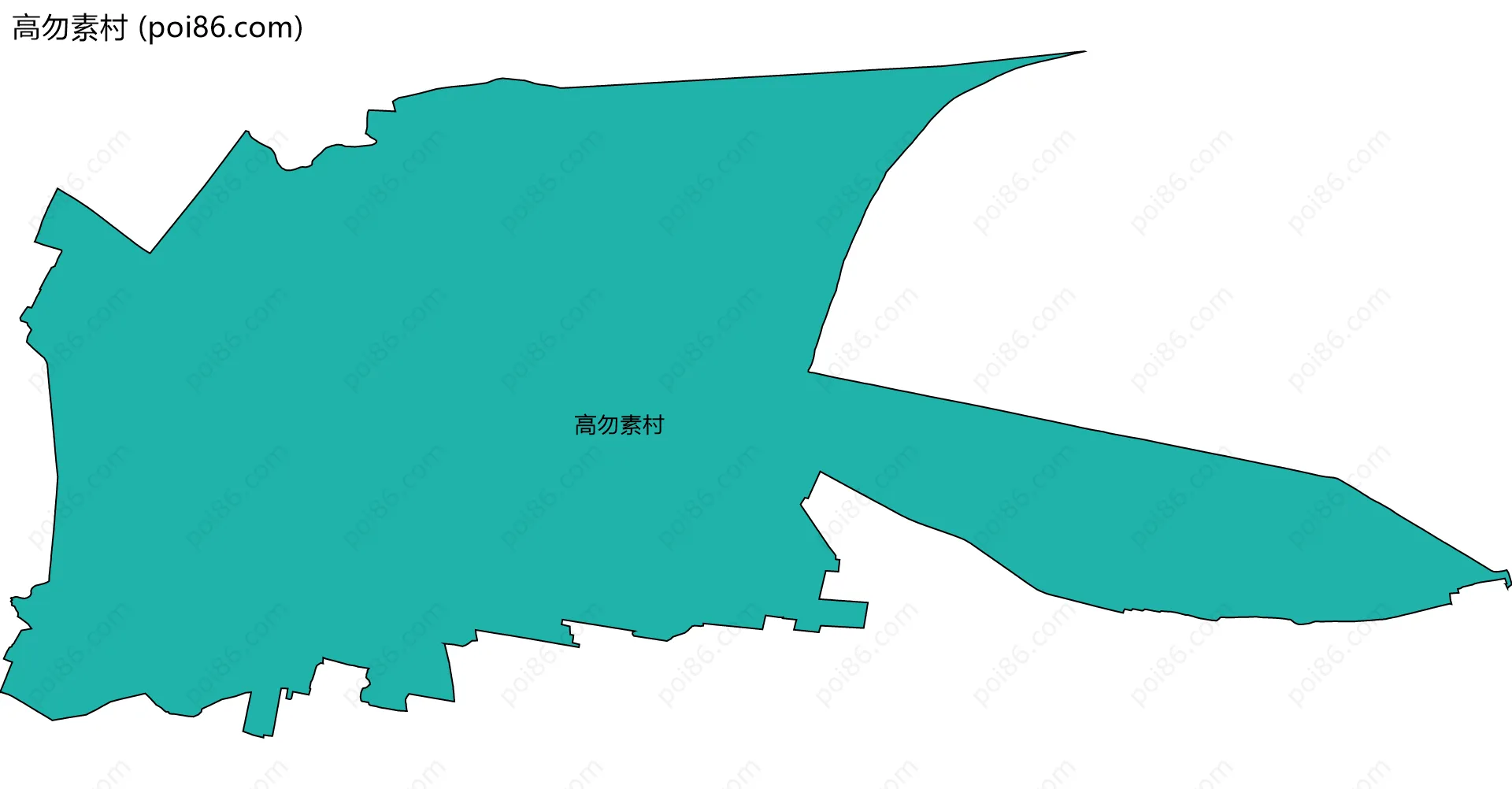 高勿素村边界地图